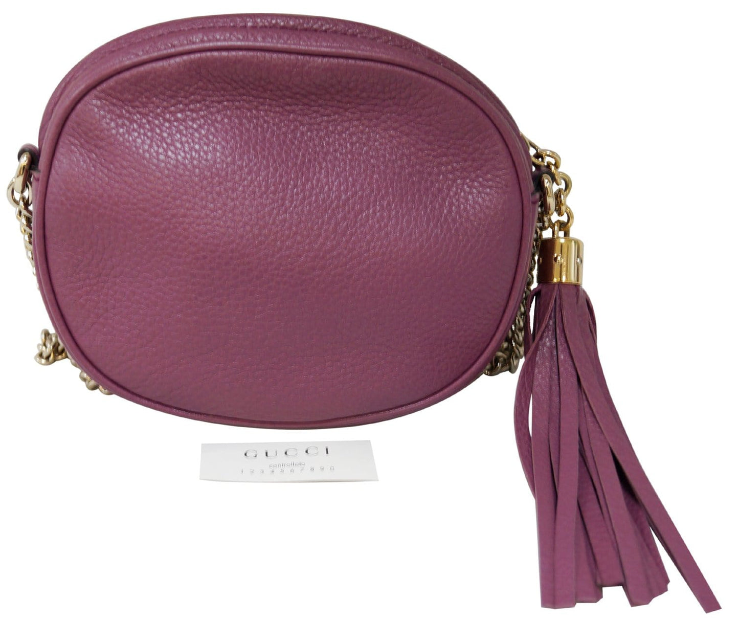 Gucci Purple Soho Disco Crossbody Bag Leather Mini