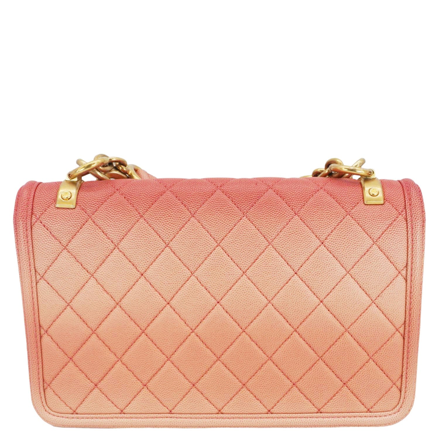 Chanel Sunset On Sea Flap Caviar Leather Travel Bag