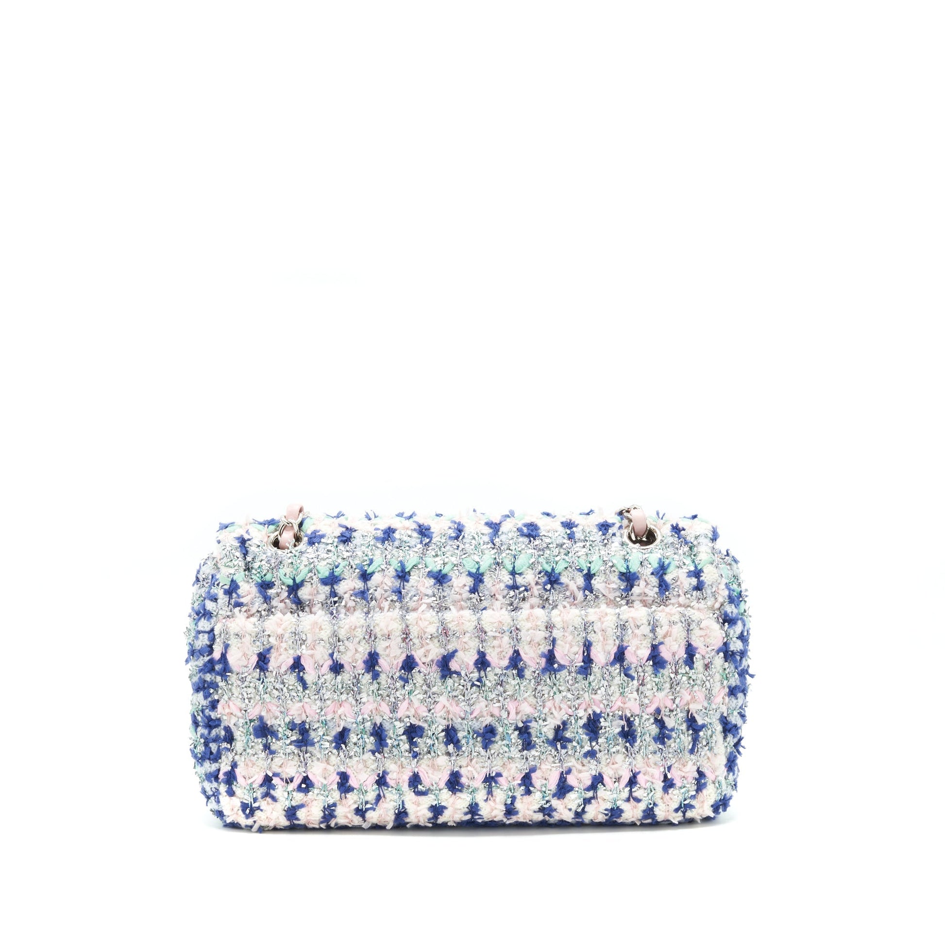 Chanel tweed classic flap multi colour SHW Shoulder Bag