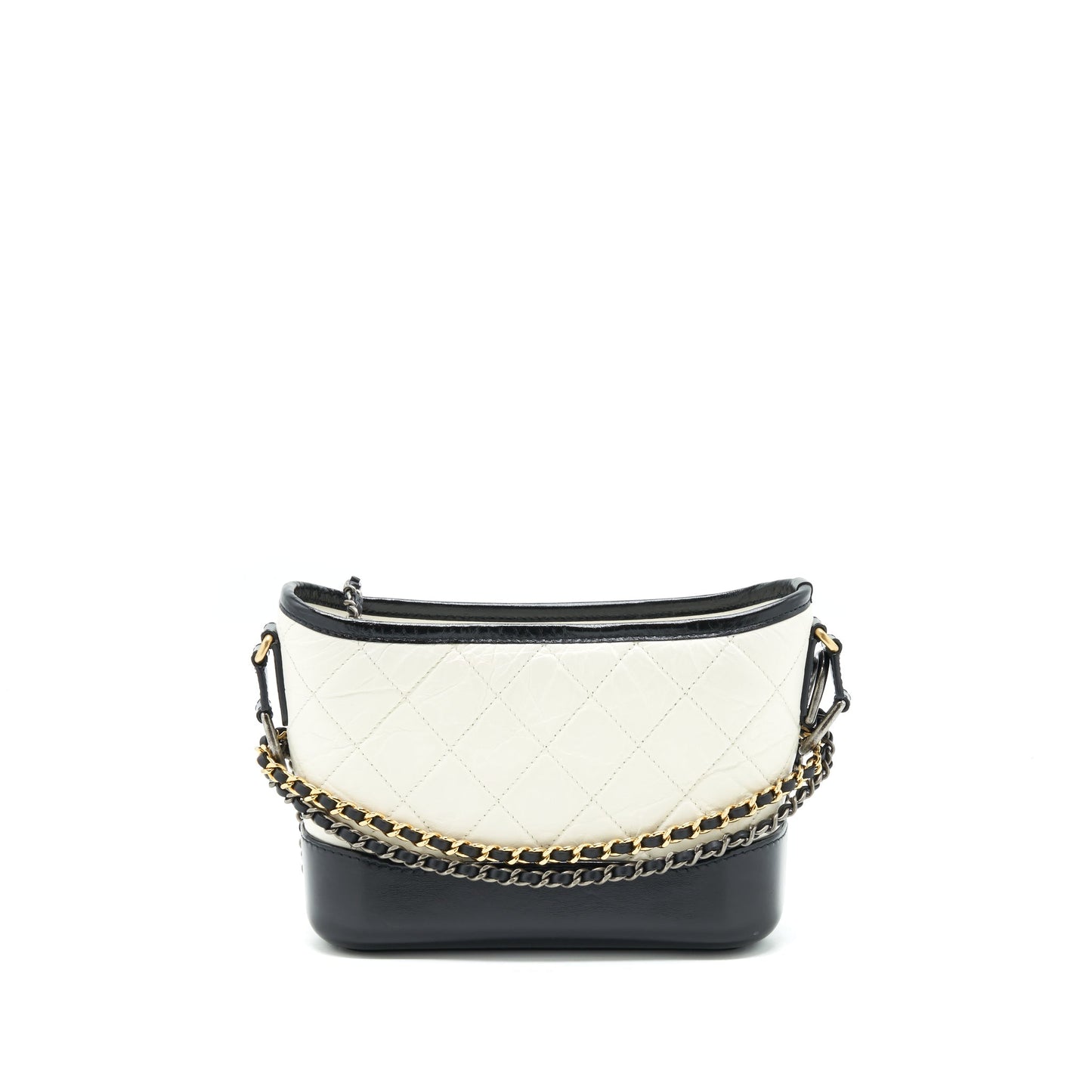 Chanel Gabrielle hobo Black White Small Shoulder Bag Black 2
