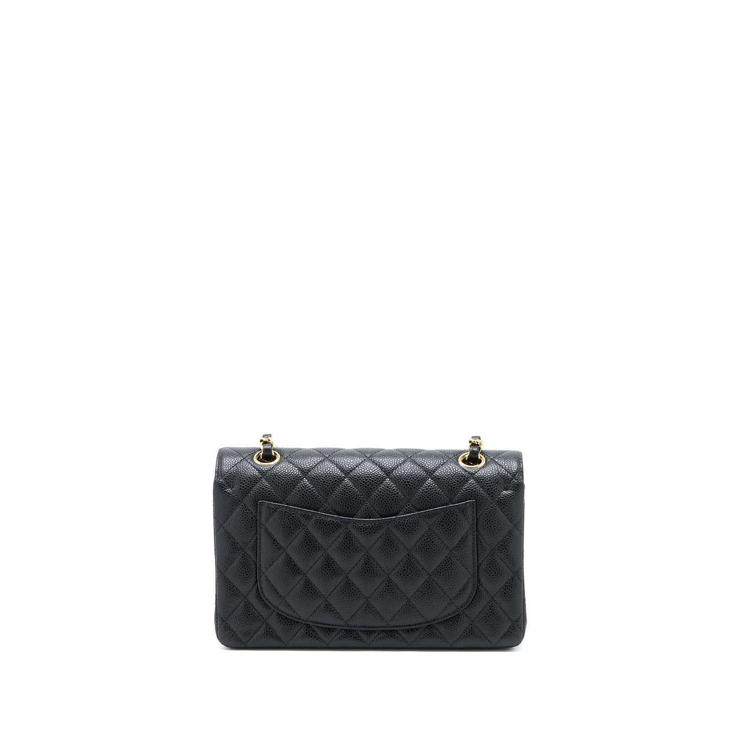 Chanel Classic Double Flap Caviar GHW Microchip Black Small Shoulder Bag Microchip 5