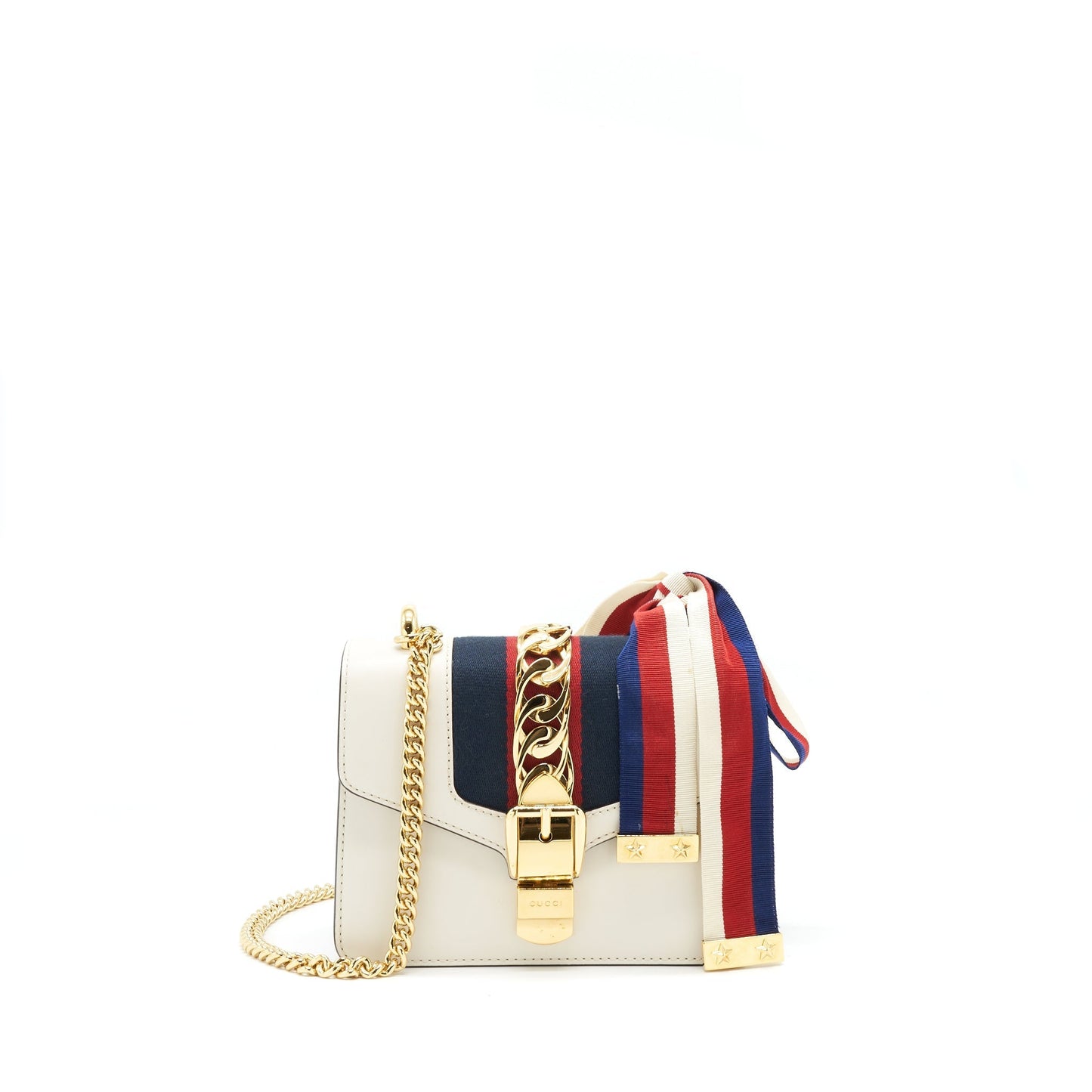 Gucci Sylvie Crossbody Bag White Mini