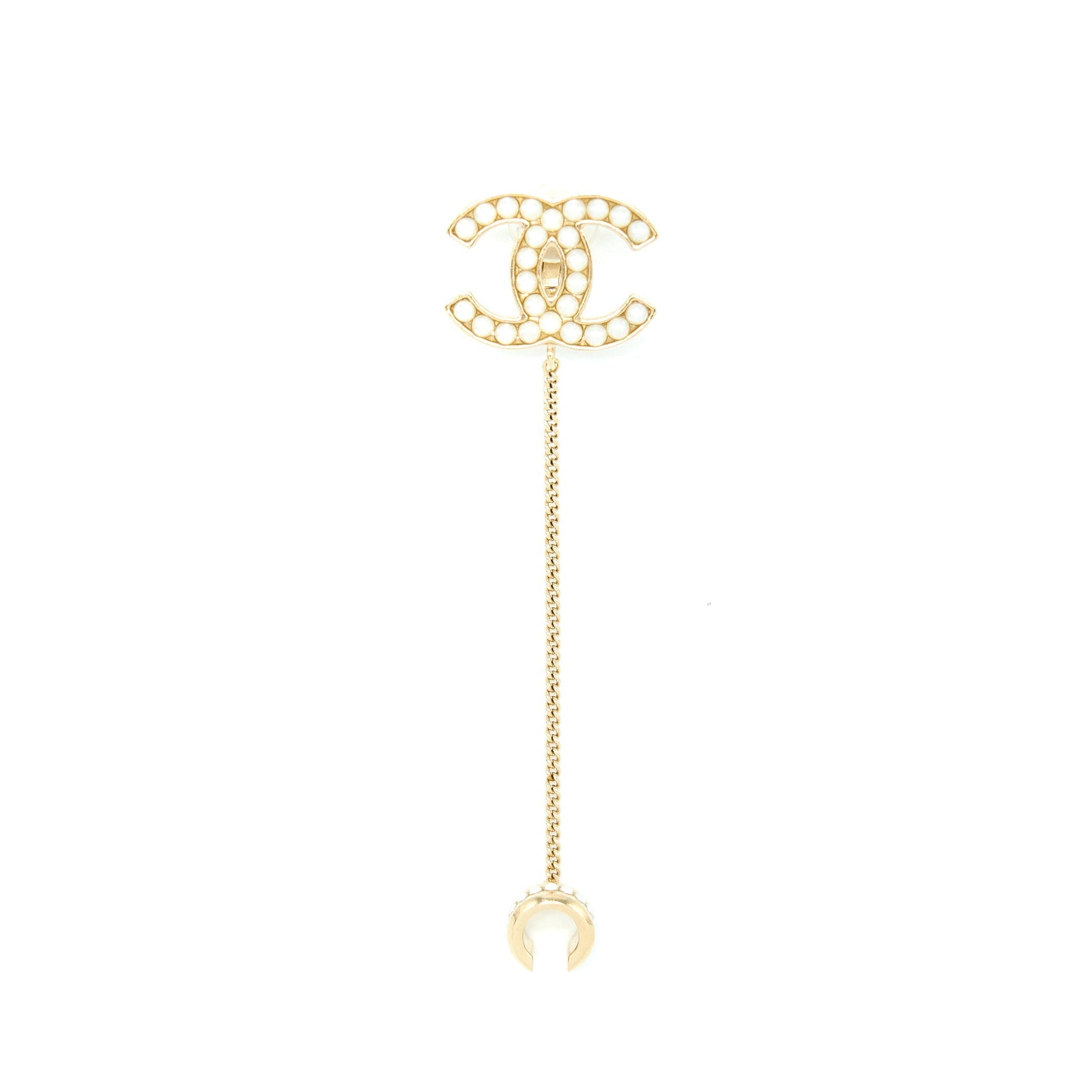 Chanel Pearl CC Logo Ear Clip Handbag