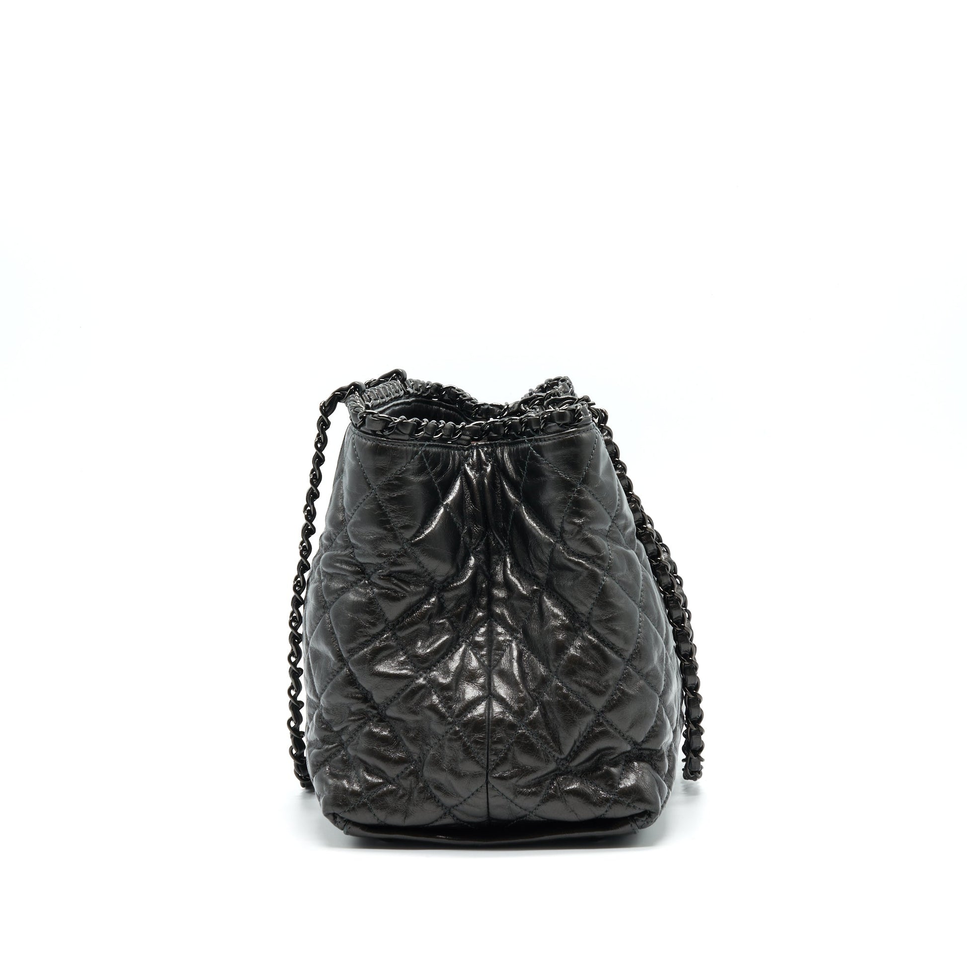 Chanel Quilted Tote Bag With Chain