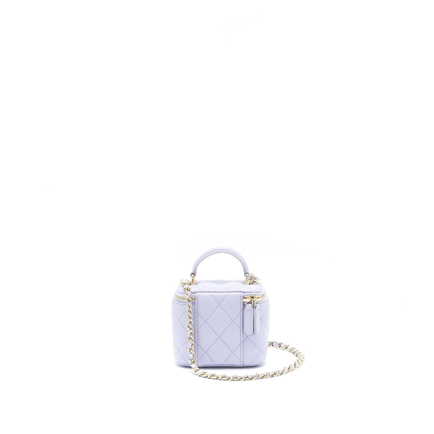 Chanel 21K Top Handle Vanity Light Purple Mini Bag