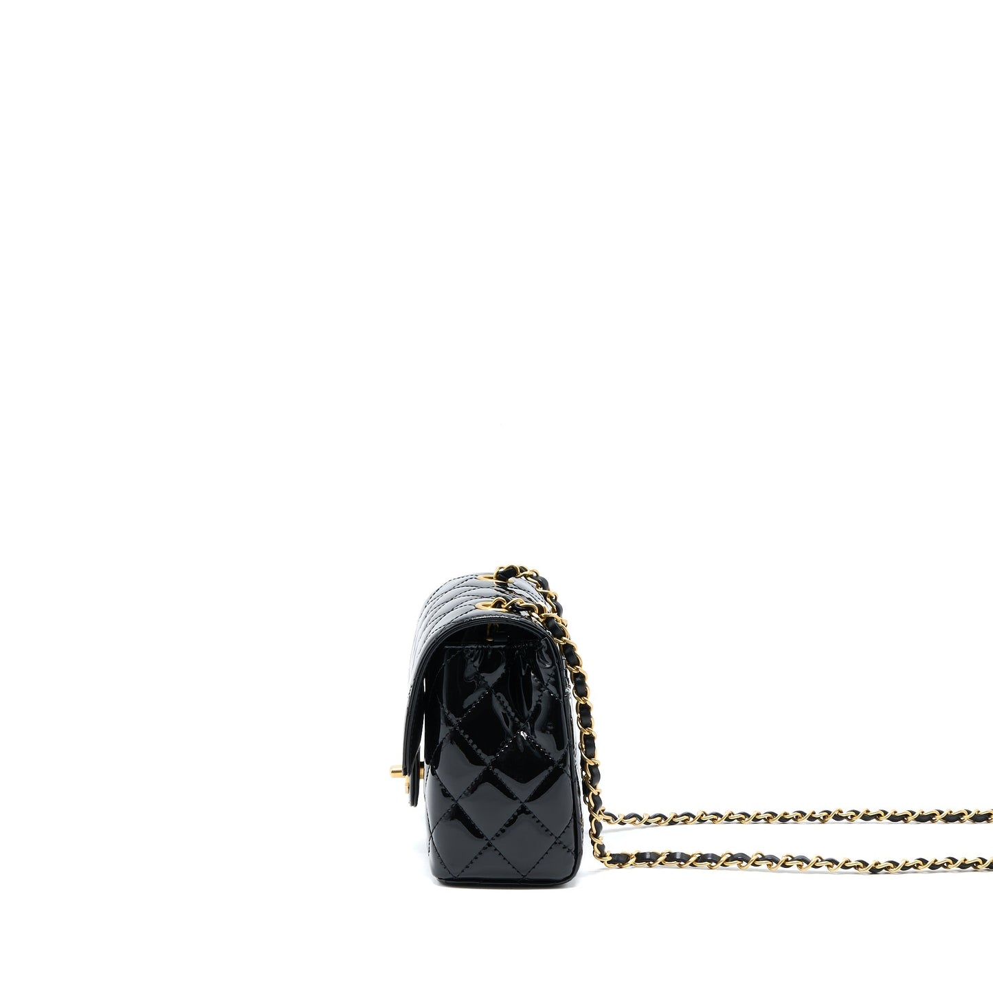 Chanel 22K Retro Classic New Square Flap Black Shoulder Bag