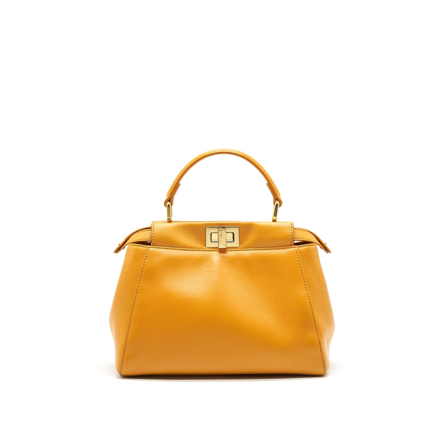 Fendi Peekaboo Apricot Handbag Mini Travel Bag
