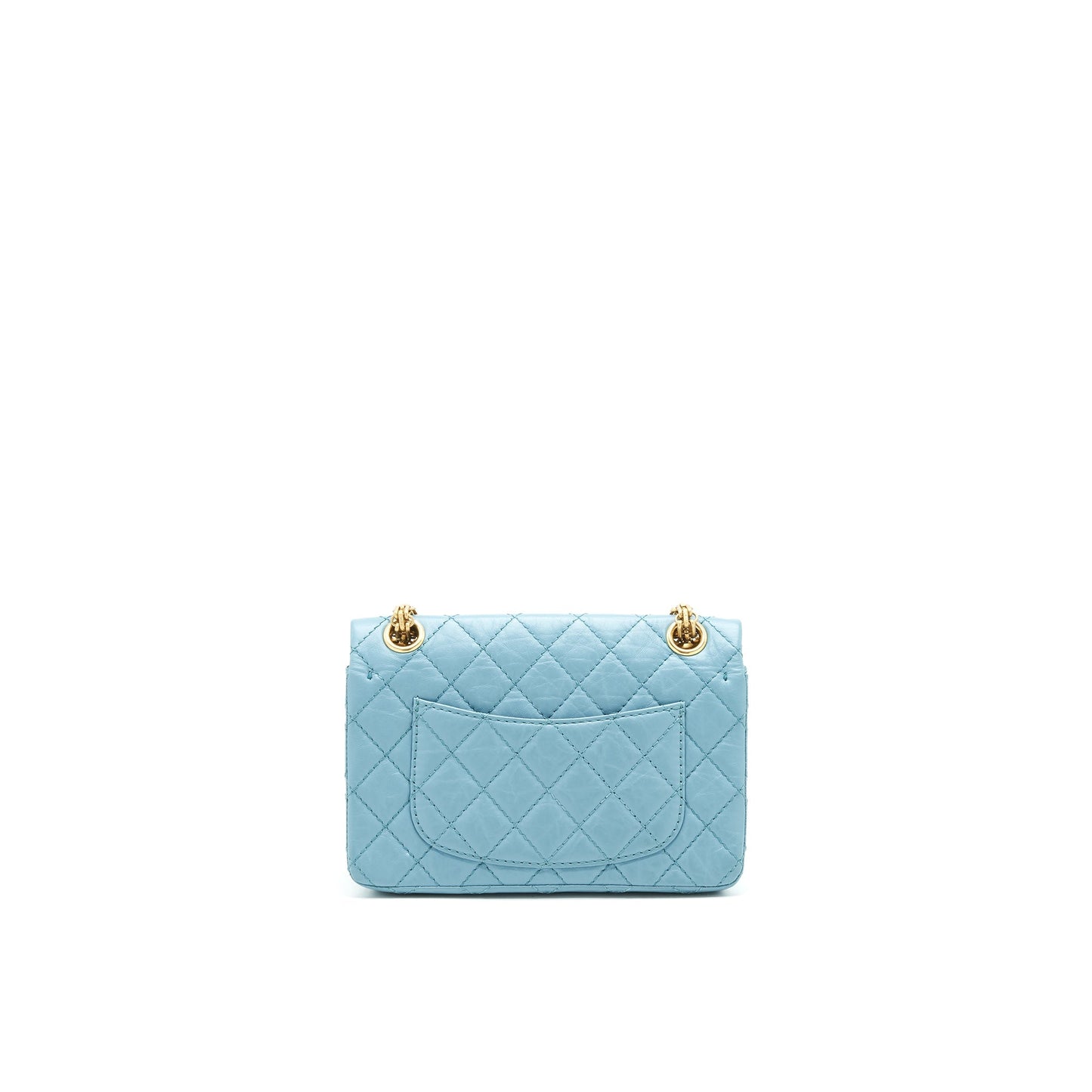 Chanel 2.55 REISSUE GHW Blue Small Mini Bag