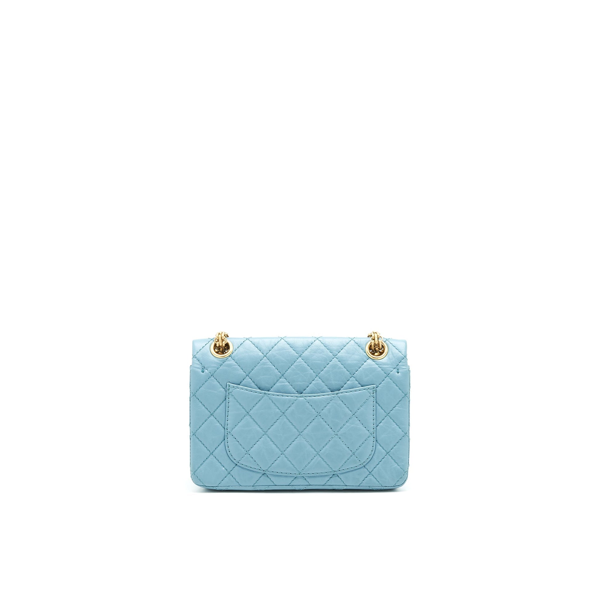 Chanel 2.55 REISSUE GHW Blue Small Mini Bag