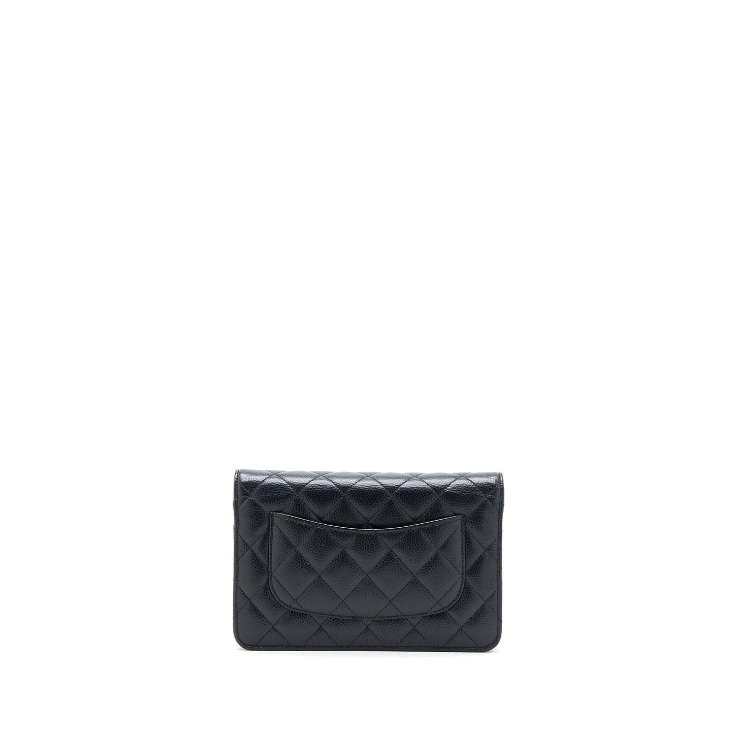Chanel Classic On Caviar GHW Black Wallet Case Ghw 10