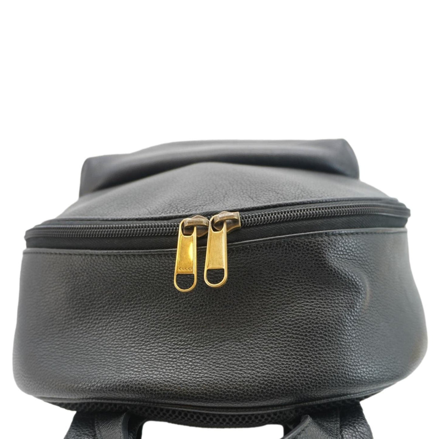Gucci Web Print Backpack Leather Black