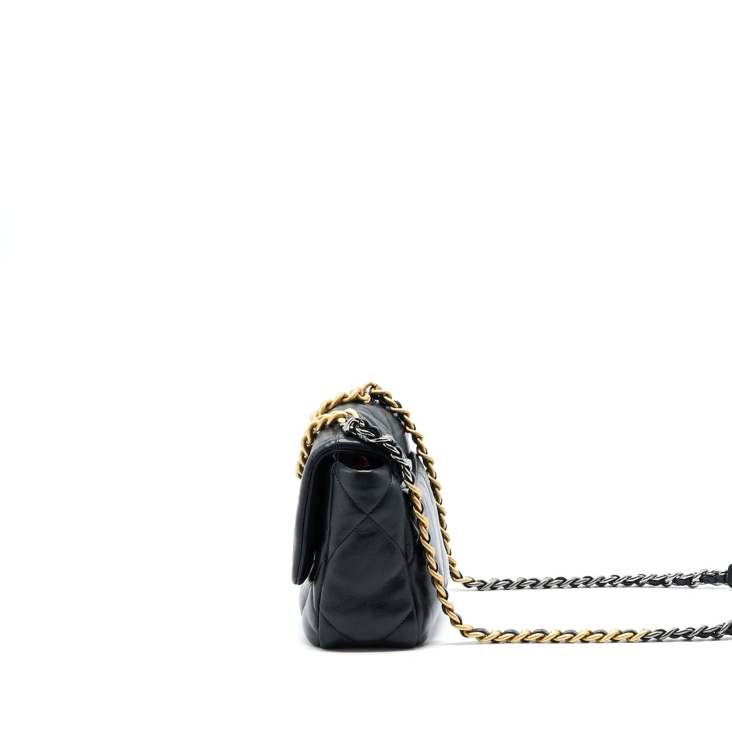 Chanel 19 Lambskin Hardware Multicolour Black Small Handbag Hardware 1