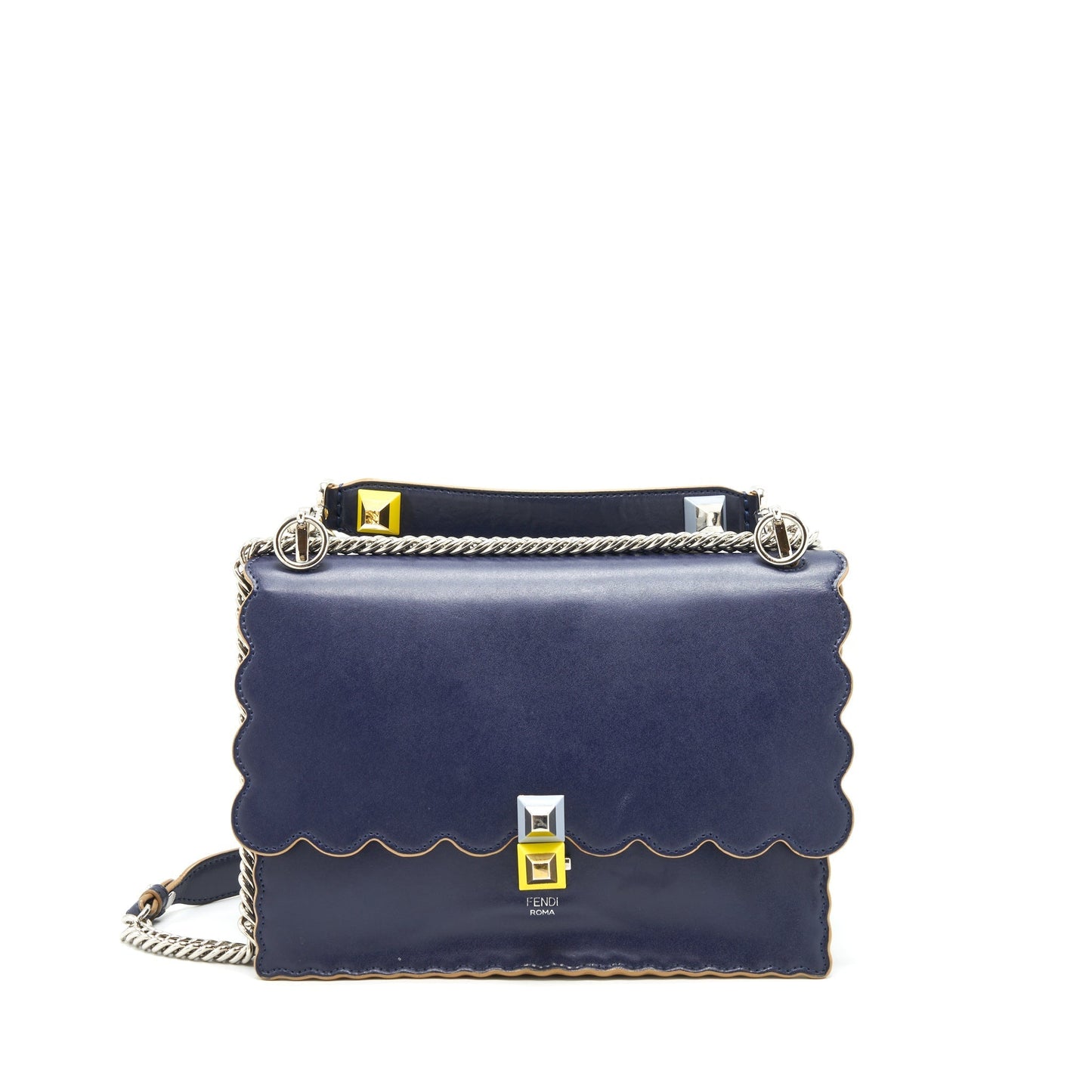 Fendi Kan Purse Navy Travel Bag