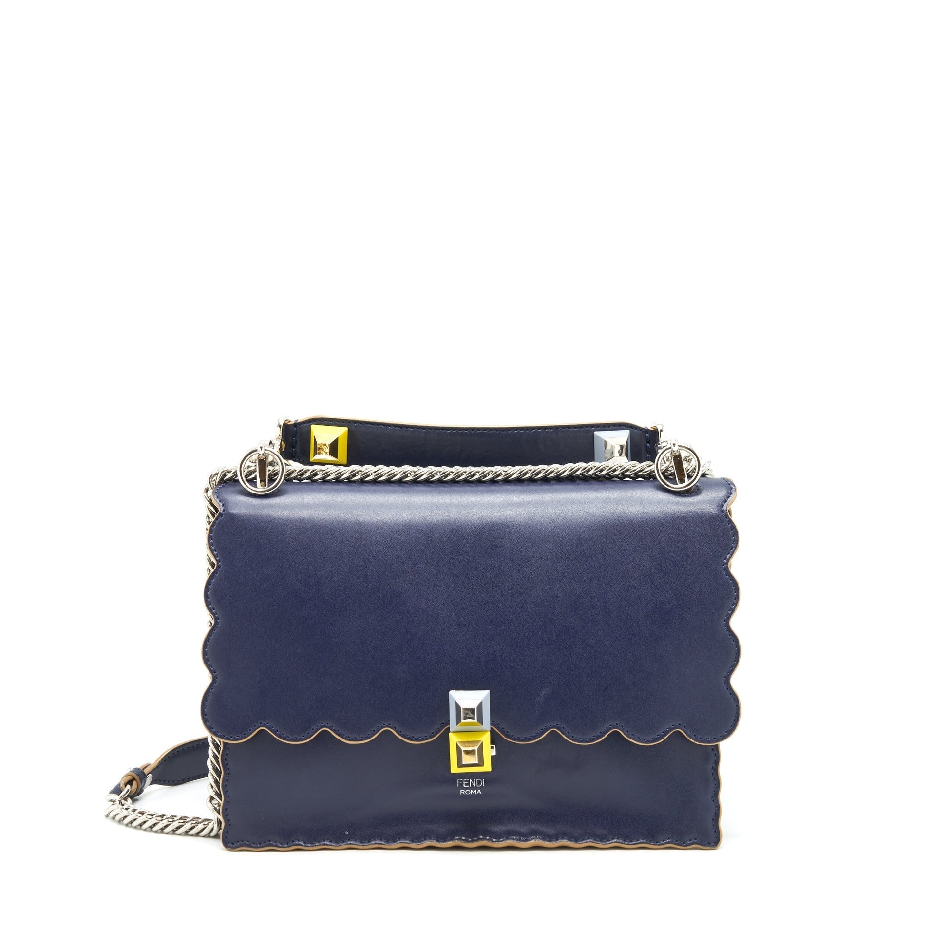 Fendi Kan Purse Navy Travel Bag