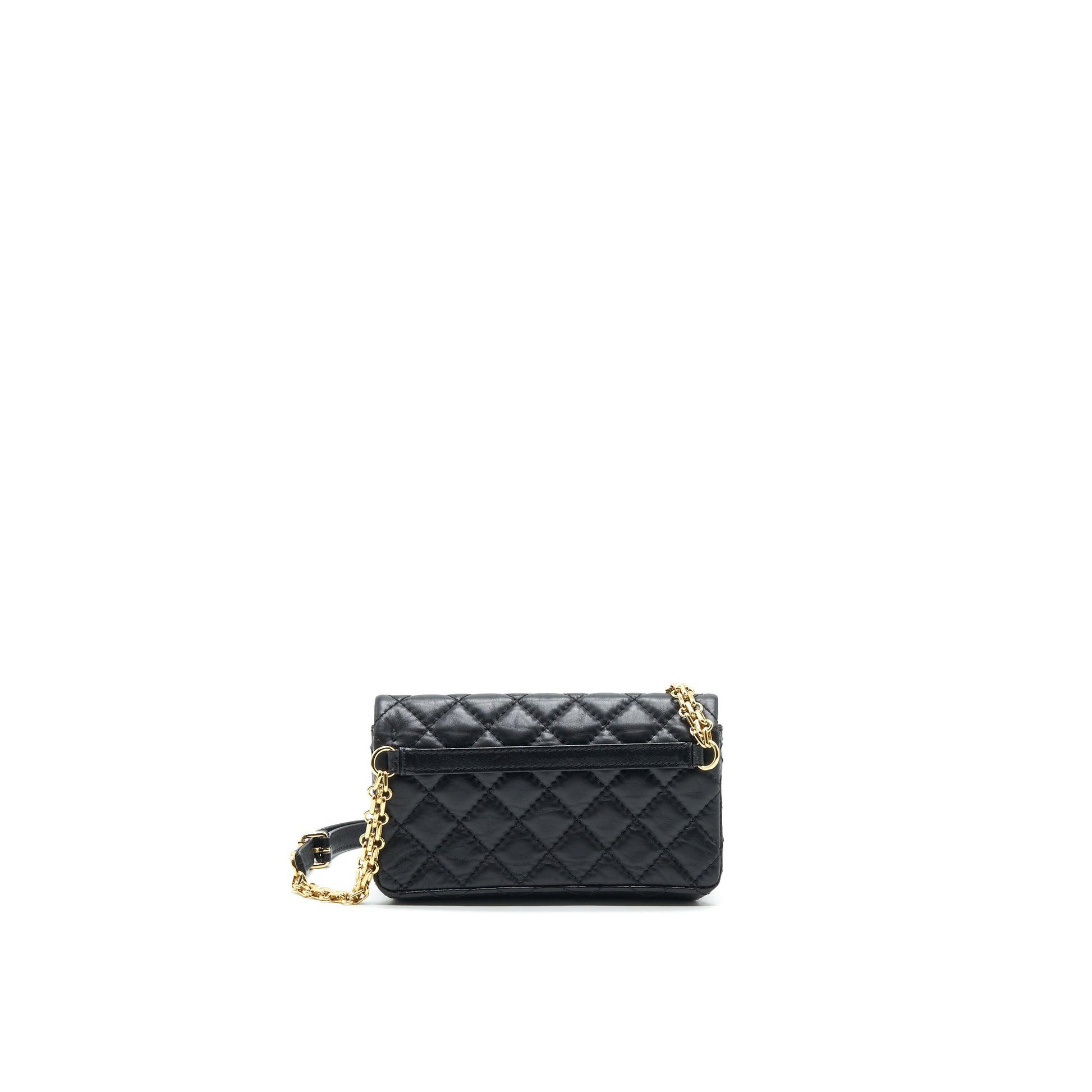 Chanel 2.55 Waist GHW Black Handbag