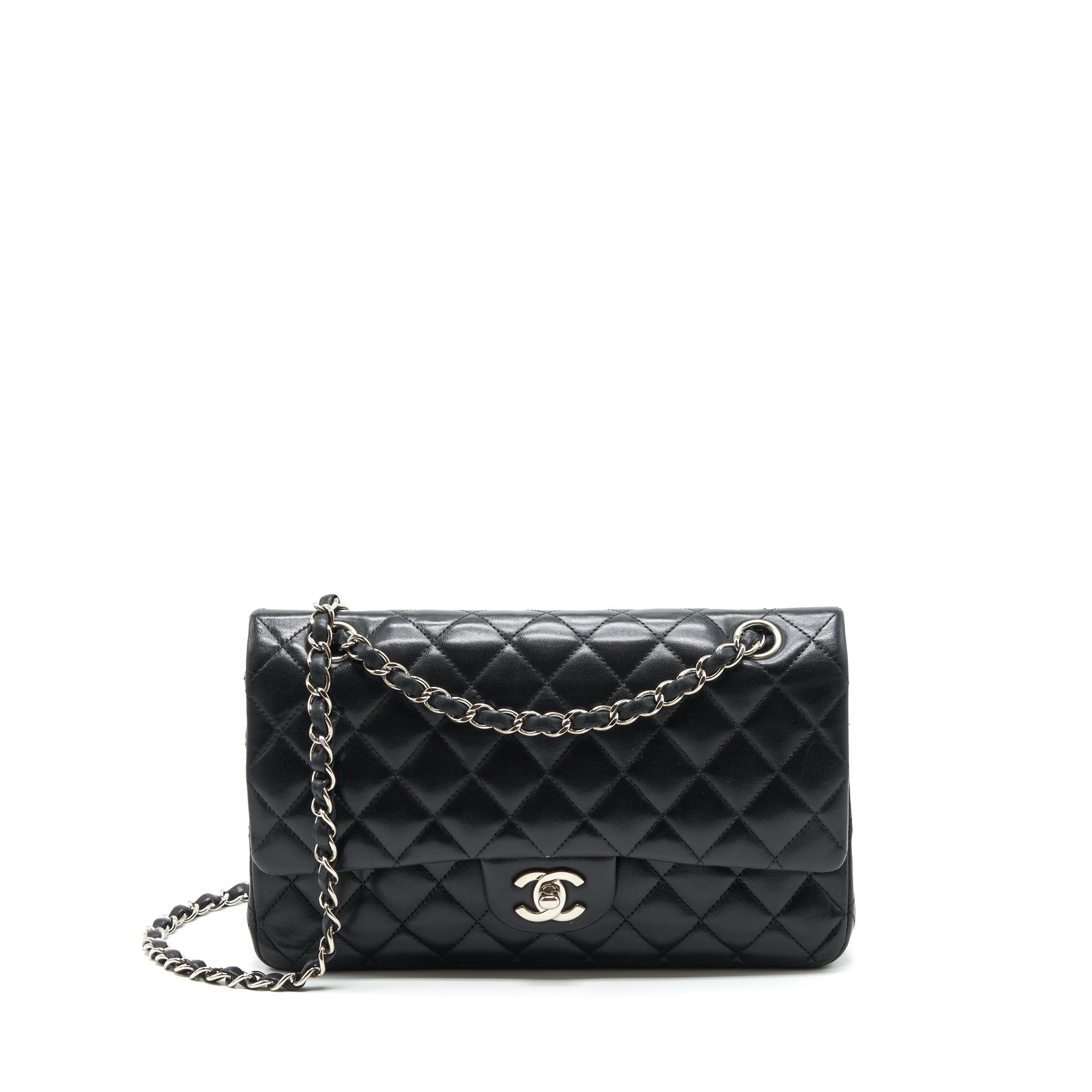 Chanel Classic Flap Lambskin SHW Black Shoulder Bag