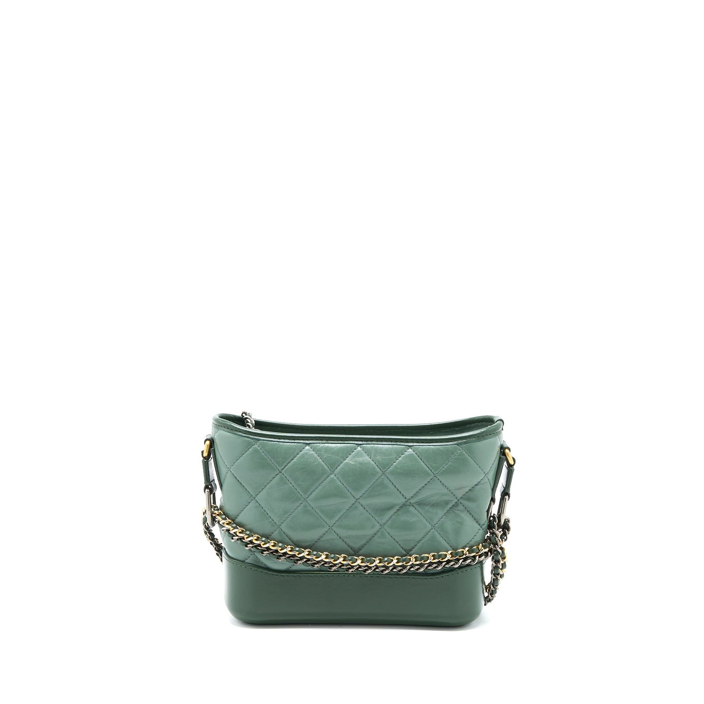 Chanel Gabrielle Hobo Aged Calfskin Hardware Multicolour Green Small Shoulder Bag