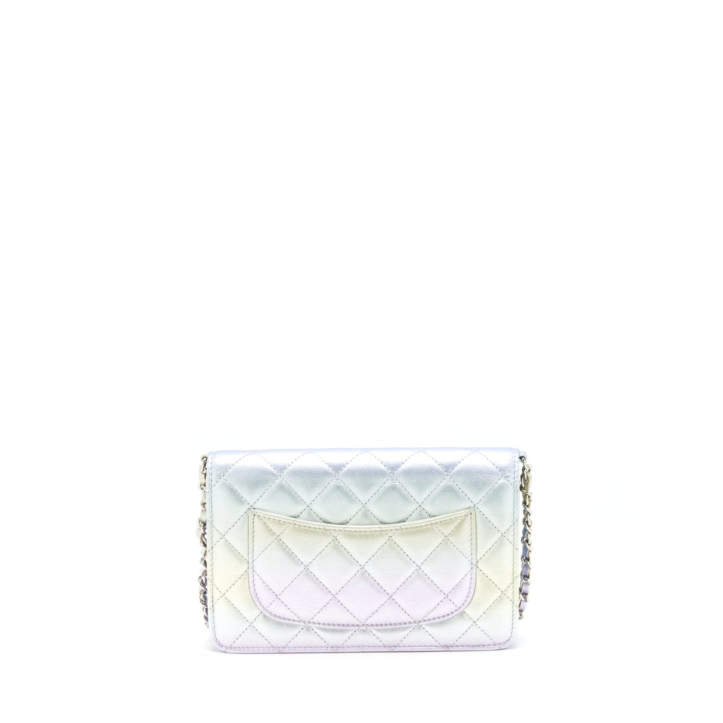Chanel 21k On Lambskin Iridescent Hardware Multicolour Wallet Case