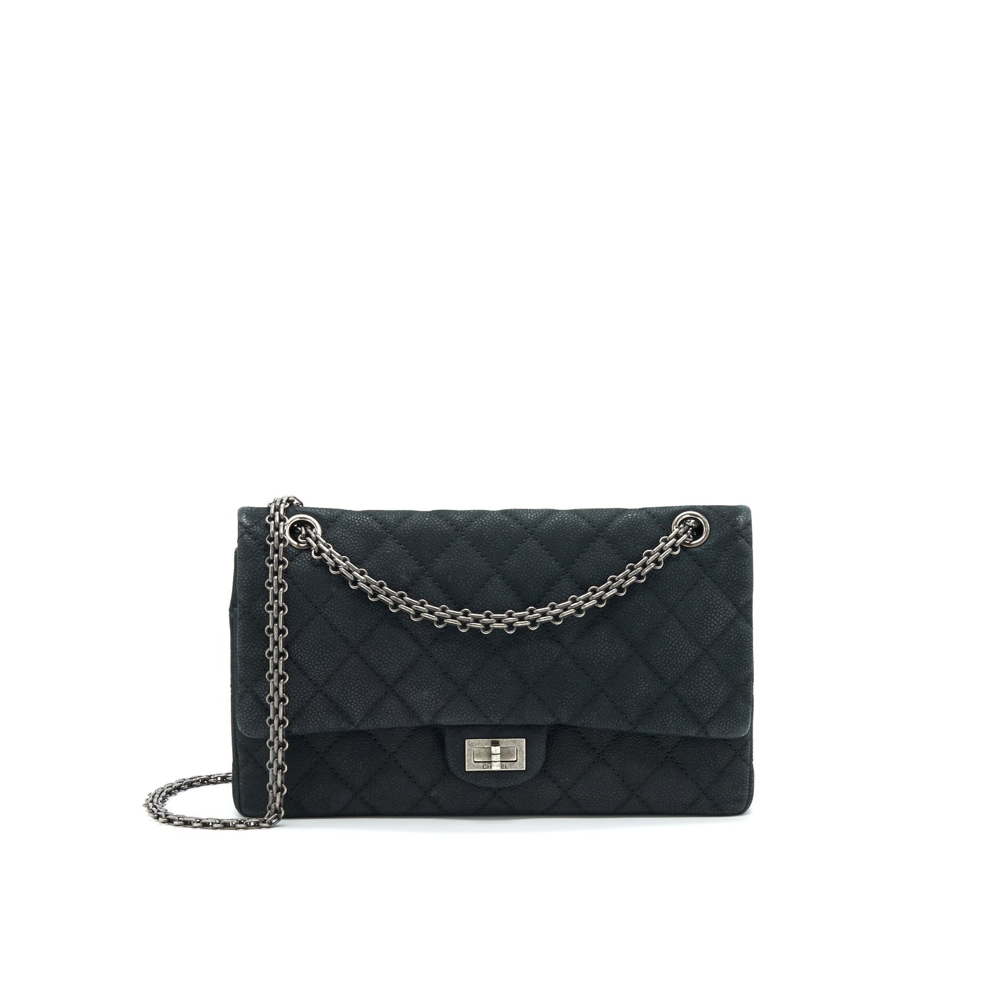 Chanel 2.55 226 REISSUE CAVIAR SHW Black Handbag
