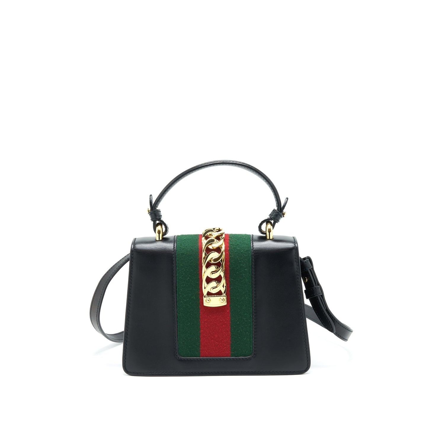 Gucci Sylvie Handbag Black Mini Travel Bag