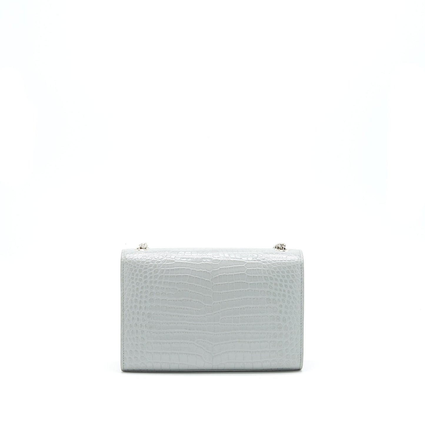 YSL Saint Laurent Kate Purse Crocodile Embossed With Tassel Travel Small Travel Bag