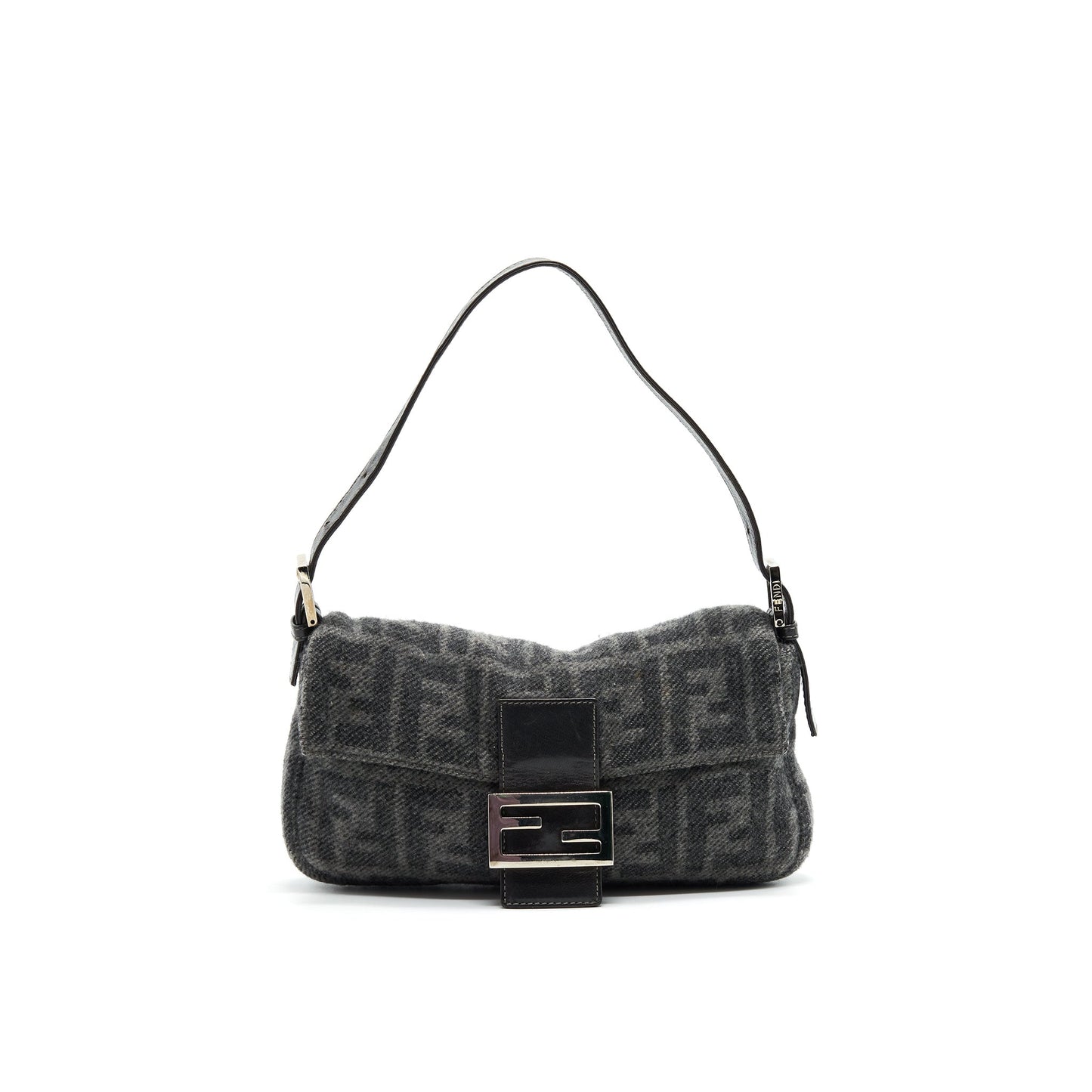 Fendi Tweed Handbag Travel Bag