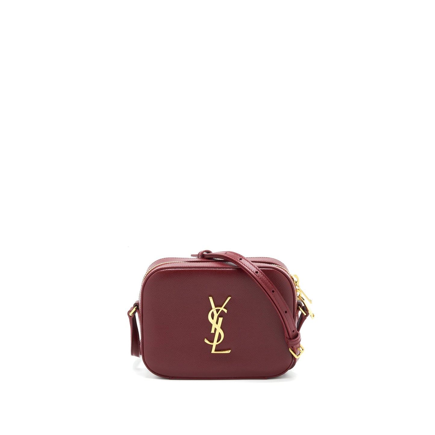 YSL Saint Laurent Camera Purse Crossbody Purse Burgundy Mini Crossbody Bag