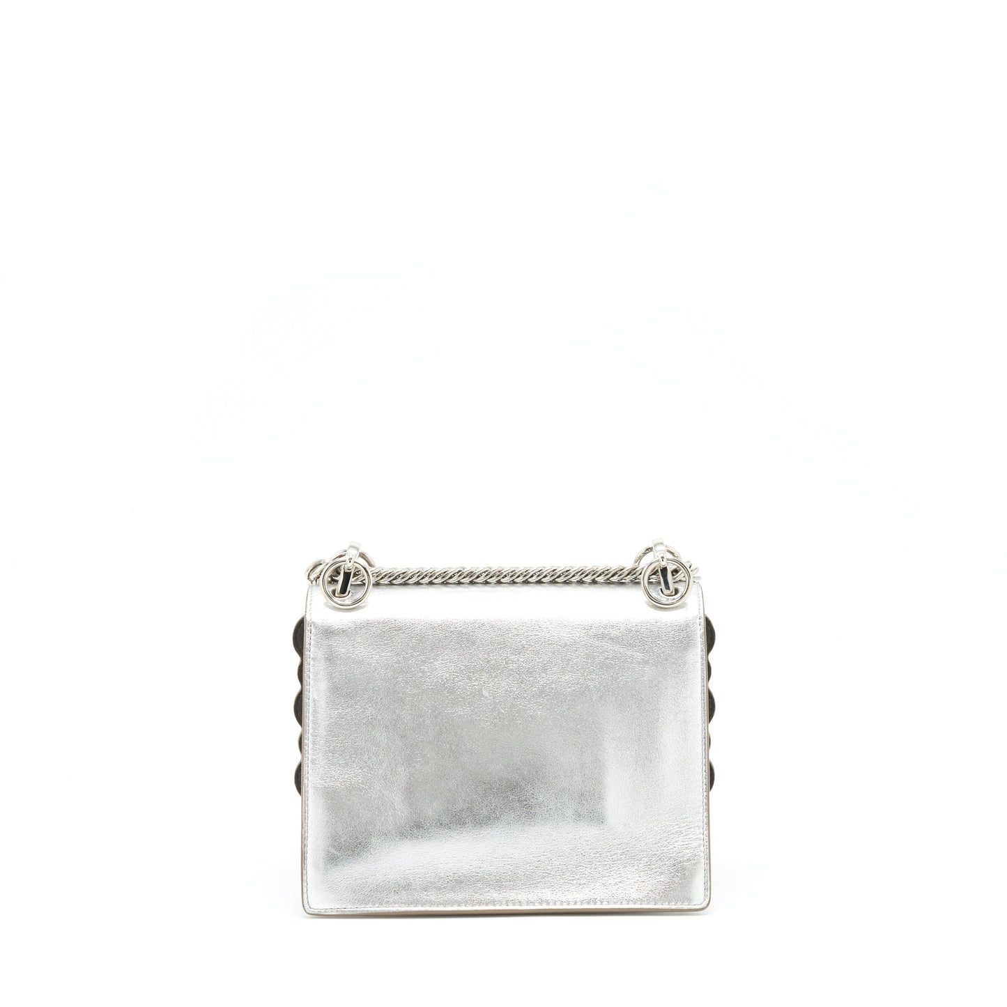 Fendi Kan Purse Metallic Sliver With And Hardware Gold Silver Multicolor Travel Bag
