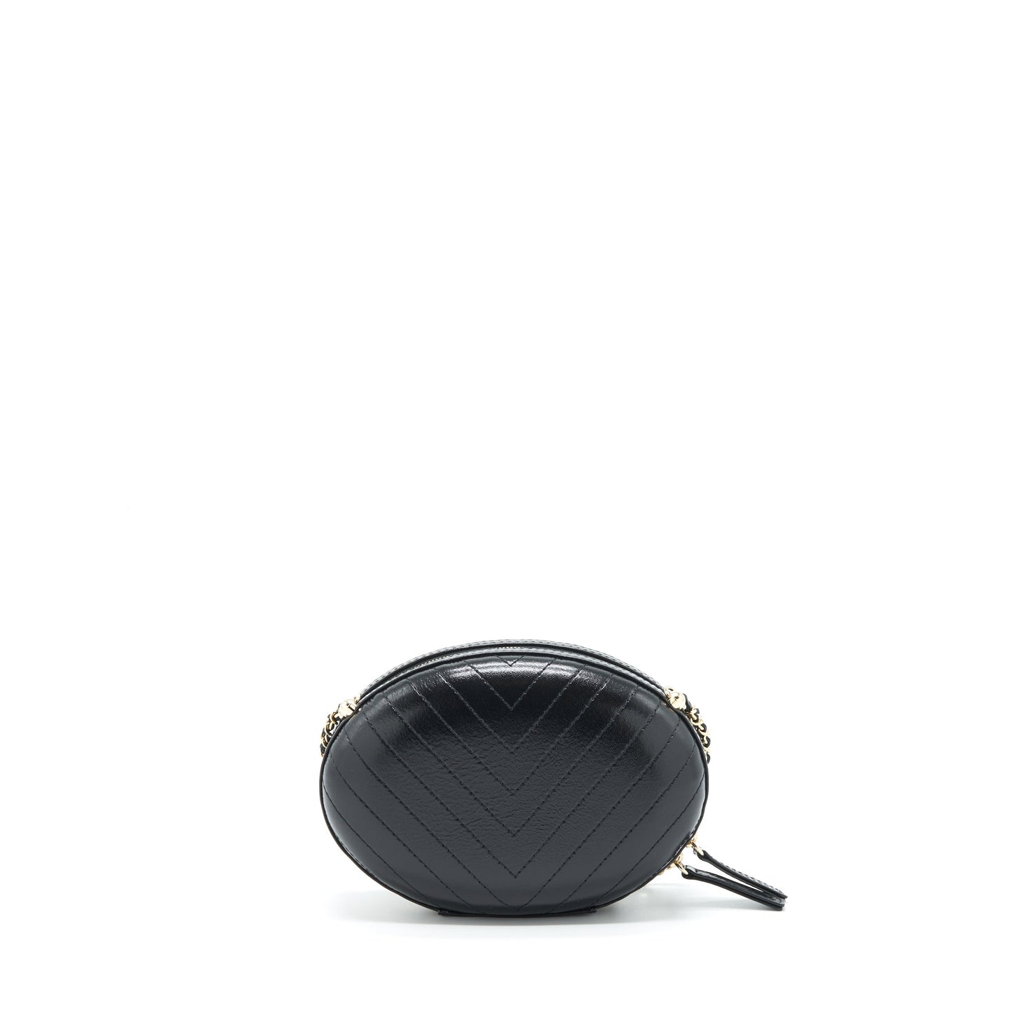 Chanel La Pausa Evening Chevron Calfskin LGHW Black Handbag