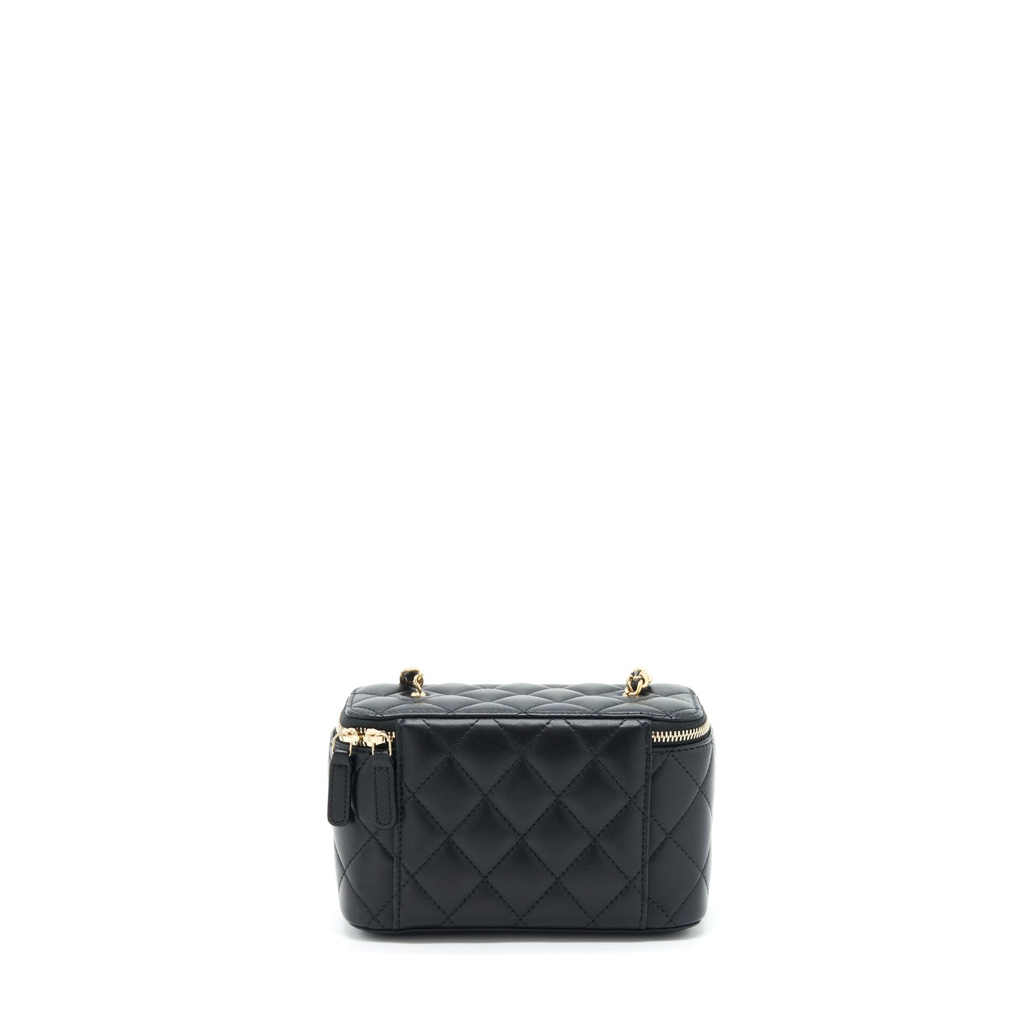 Chanel 22S Pearl Crush Long Vanity Lambskin Black Handbag Ghw 1