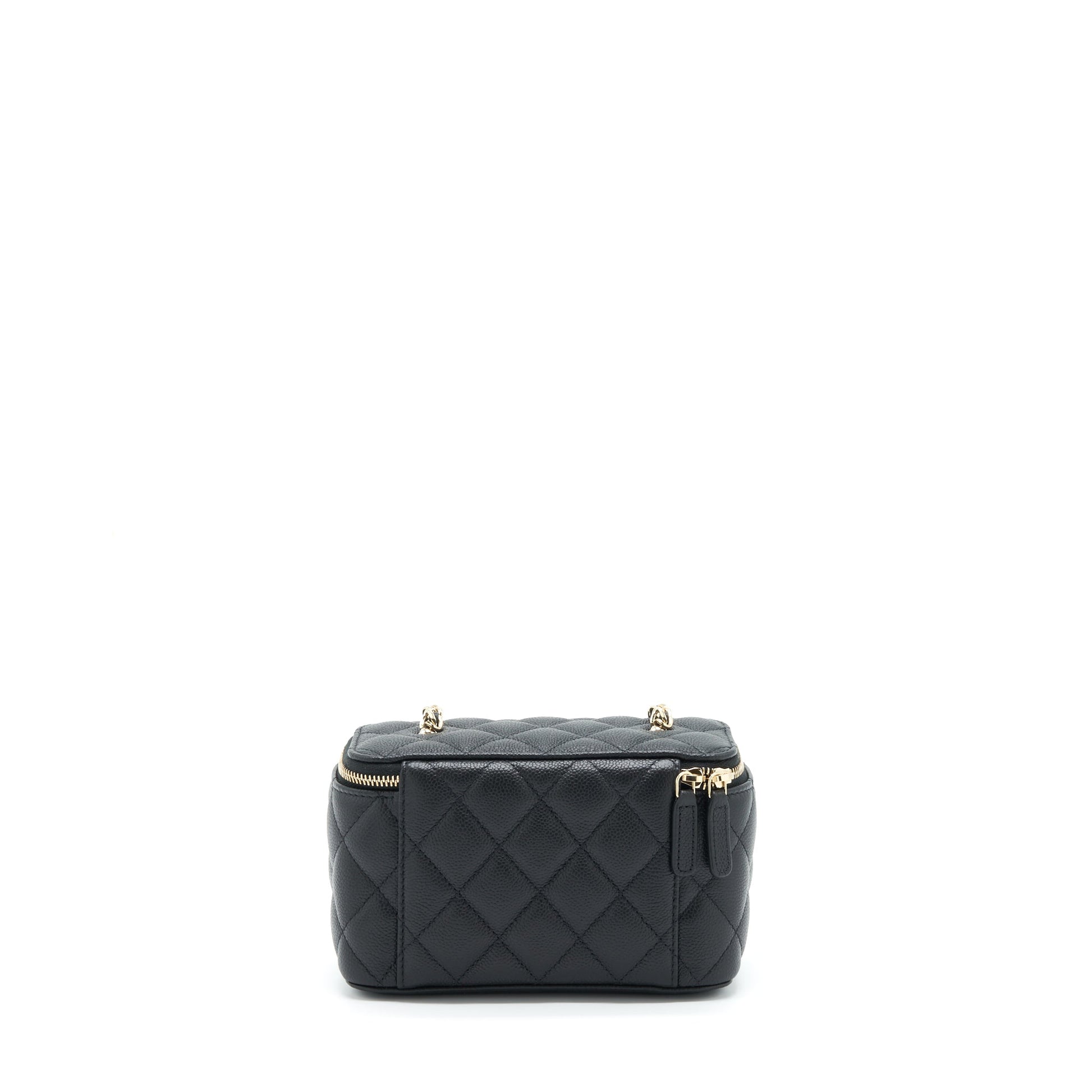 Chanel 22P Long Vanity CC Logo Caviar Black Handbag Lghw 1
