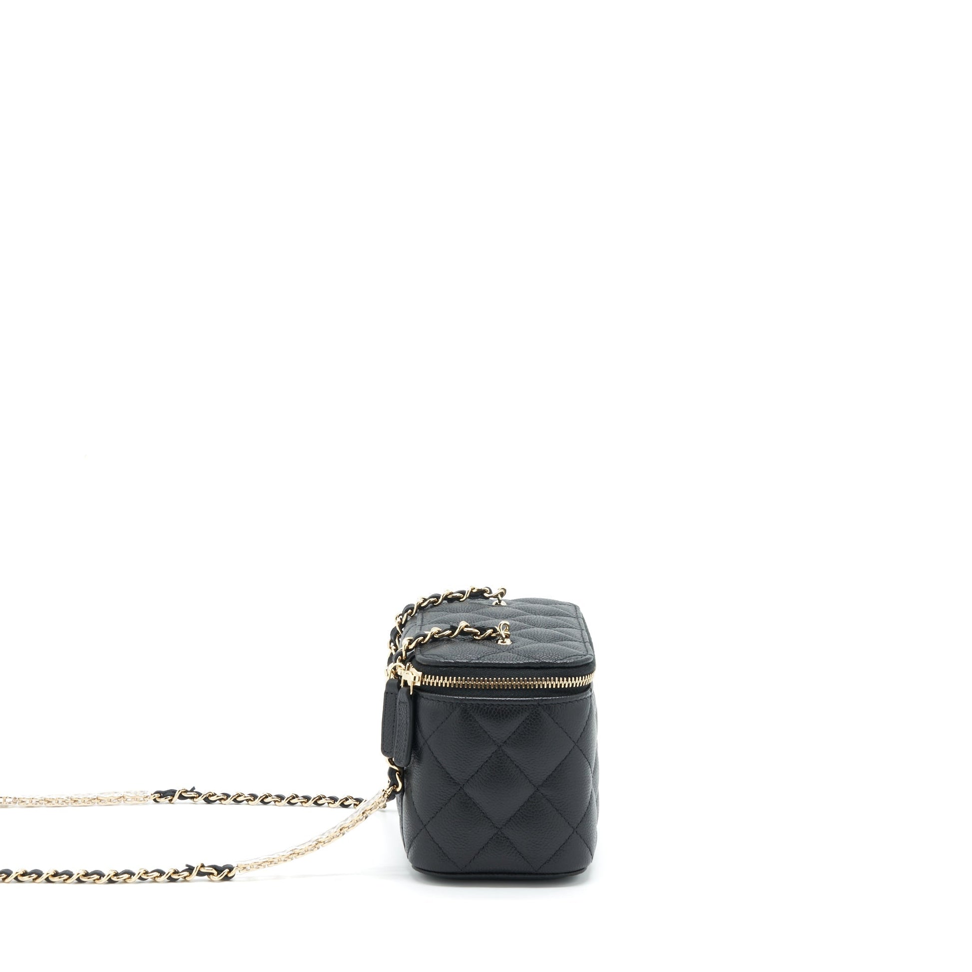 Chanel 22P Long Vanity CC Logo Caviar Black Handbag Lghw 1