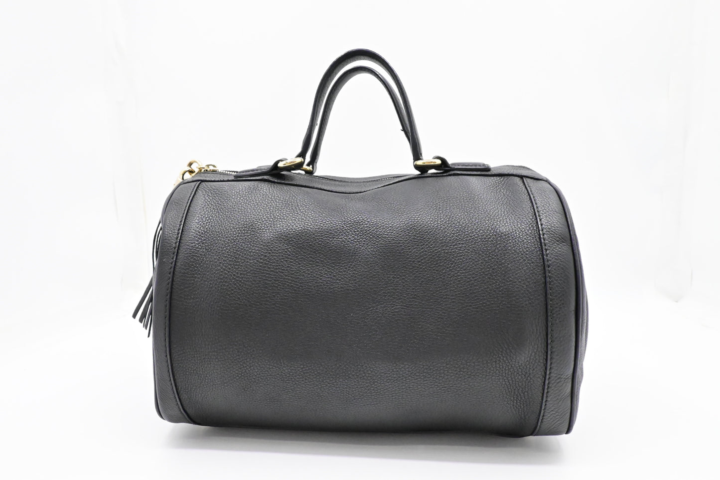 Gucci Soho Boston Leather Black Travel Bag