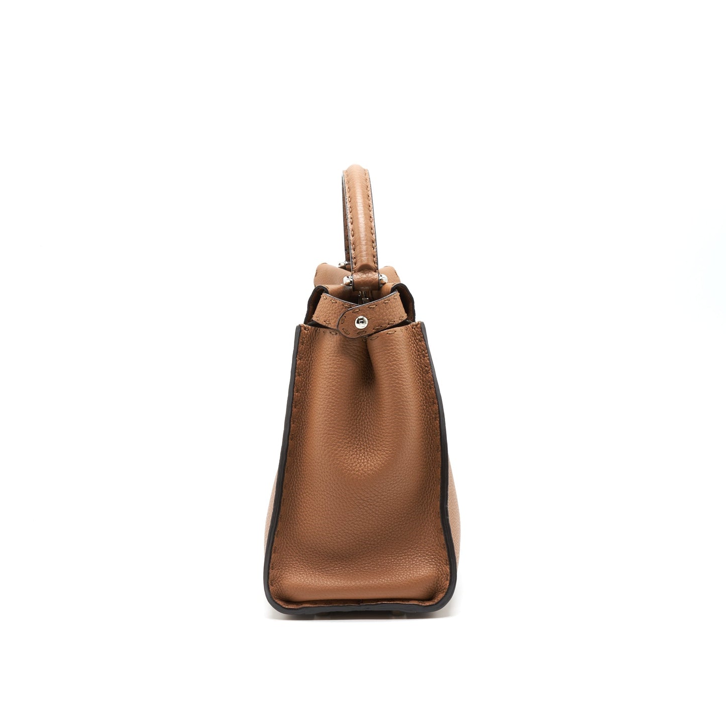 Fendi Peekaboo Purse In Romano Caramel Leather Medium Travel Bag