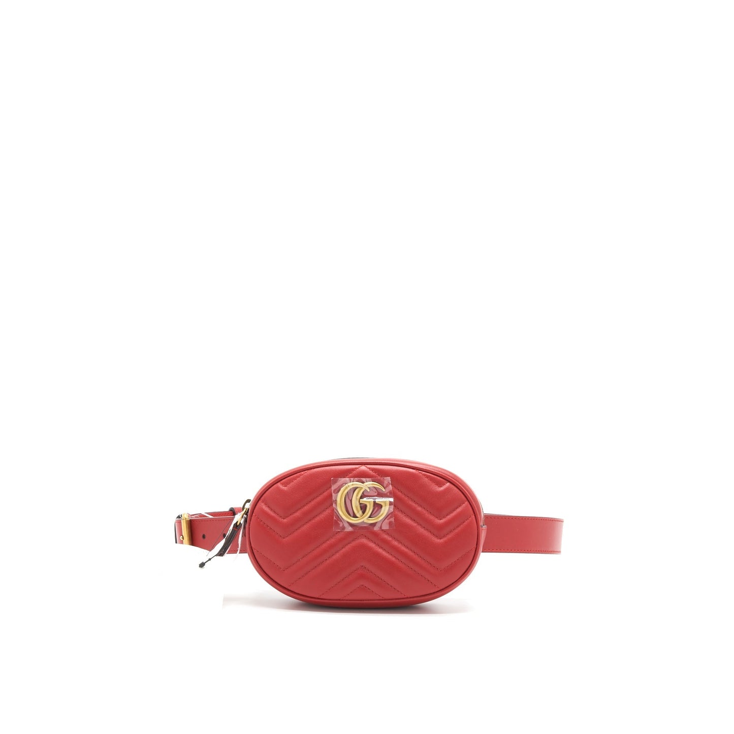 Gucci Size85 Marmont Belt Bag Leather Red Accessory