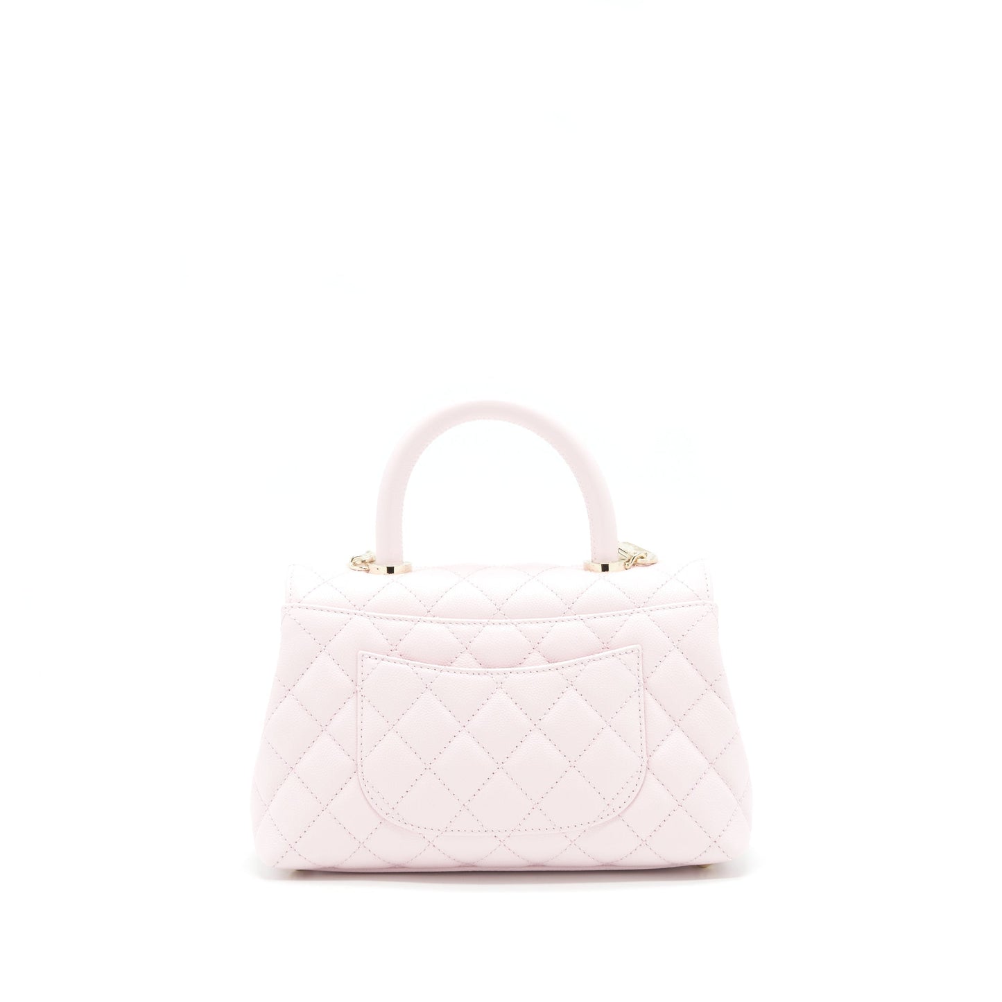 Chanel 22P Coco Handle Caviar Light LGHW Pink Small Handbag