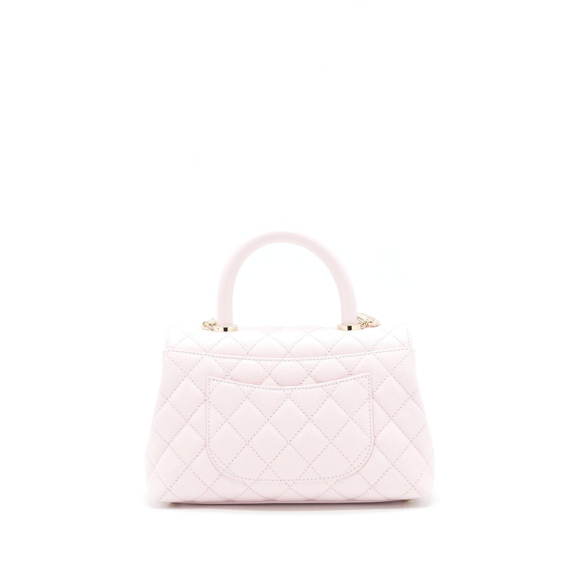 Chanel 22P Coco Handle Caviar Light LGHW Pink Small Handbag