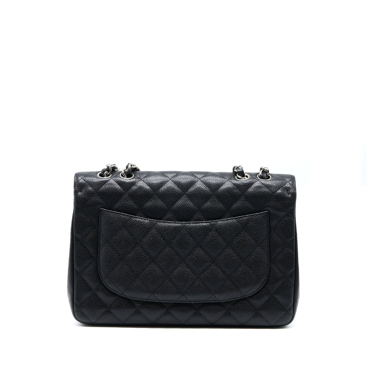 Chanel Jumbo Single Flap Caviar SHW Black Shoulder Bag Shw 1