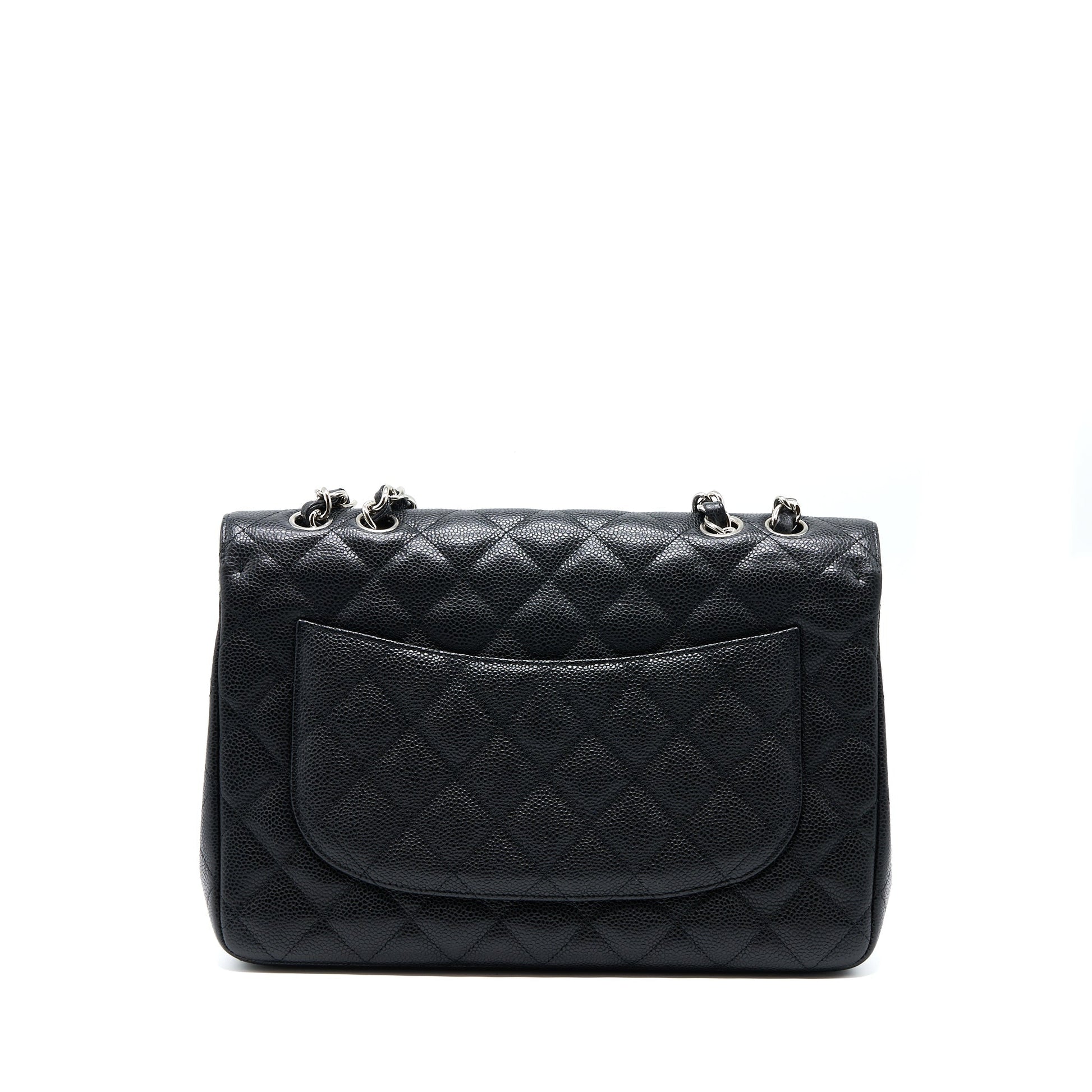 Chanel Jumbo Single Flap Caviar SHW Black Shoulder Bag Shw 1