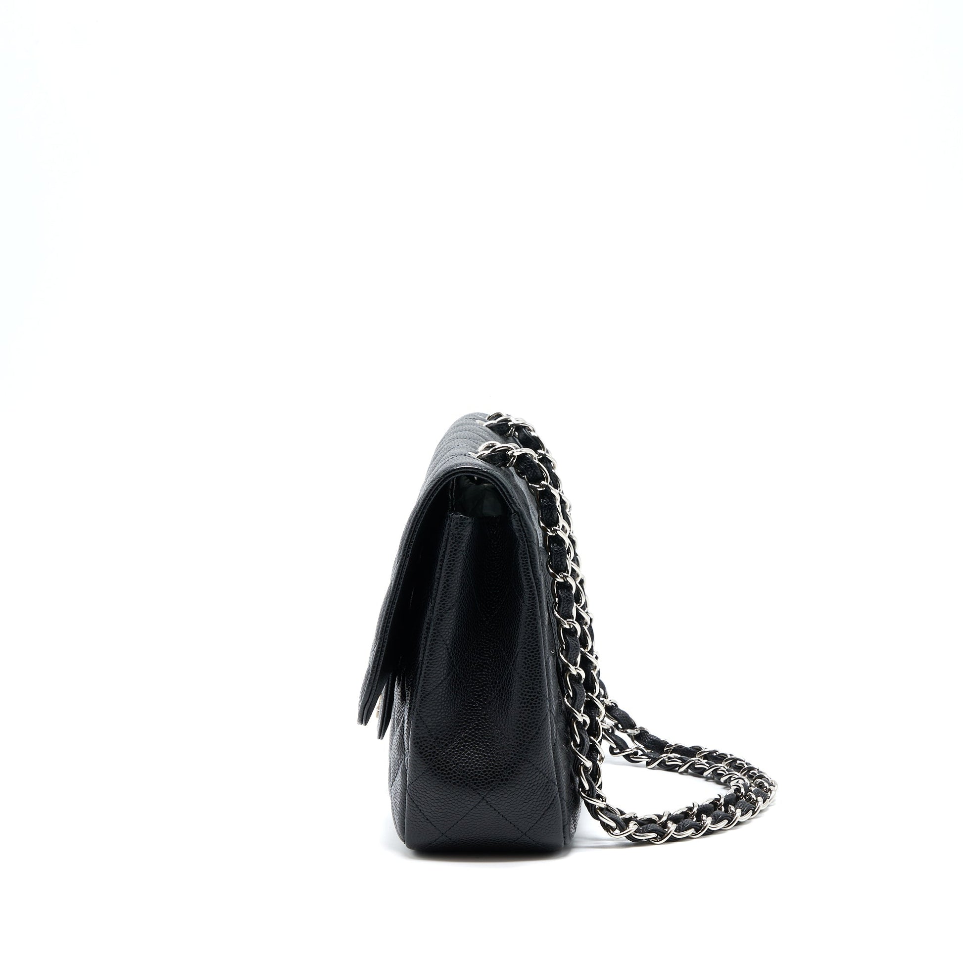 Chanel Jumbo Single Flap Caviar SHW Black Shoulder Bag Shw 1