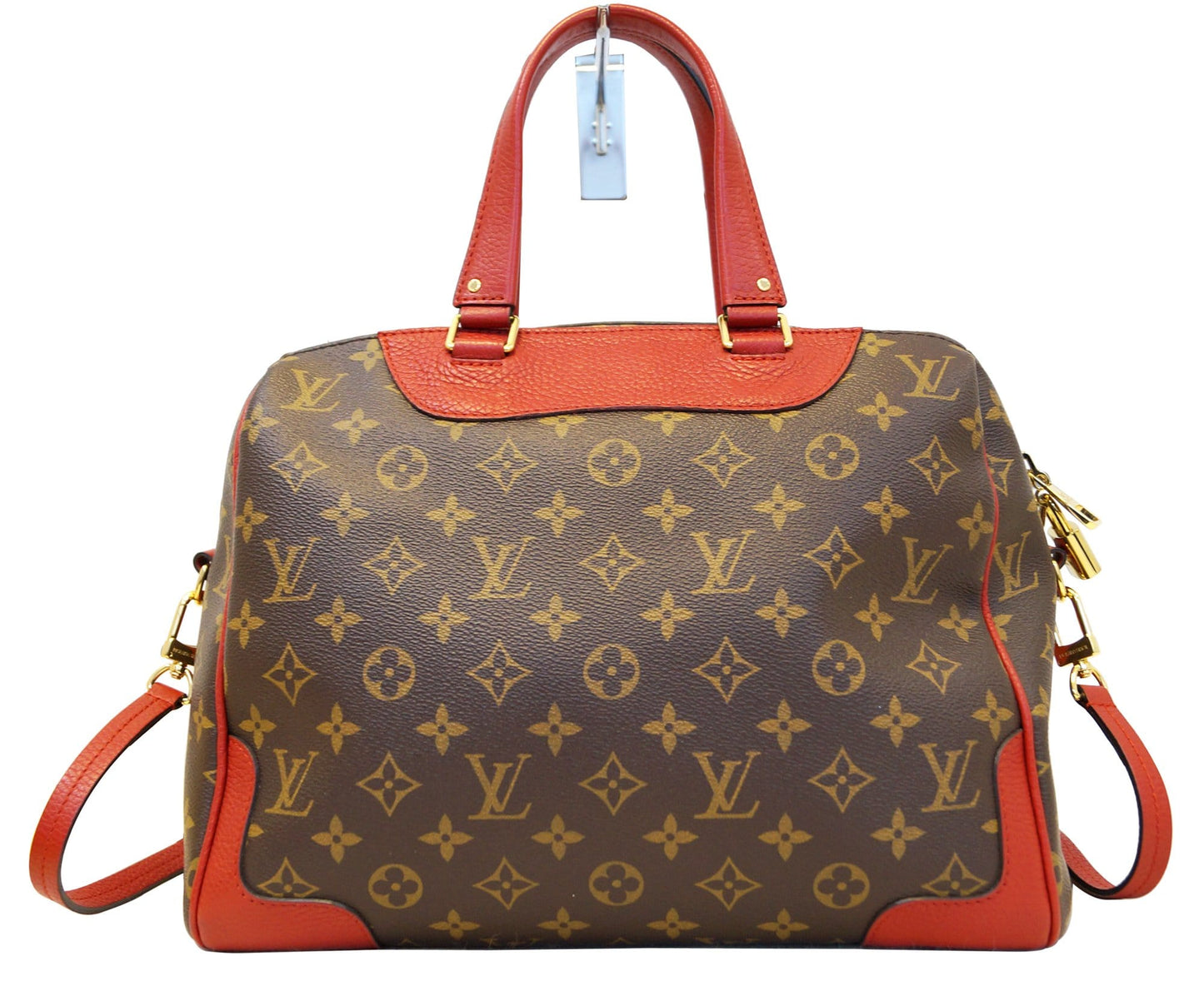 Louis Retiro Nm Coquelicot Shoulder Bag Monogram