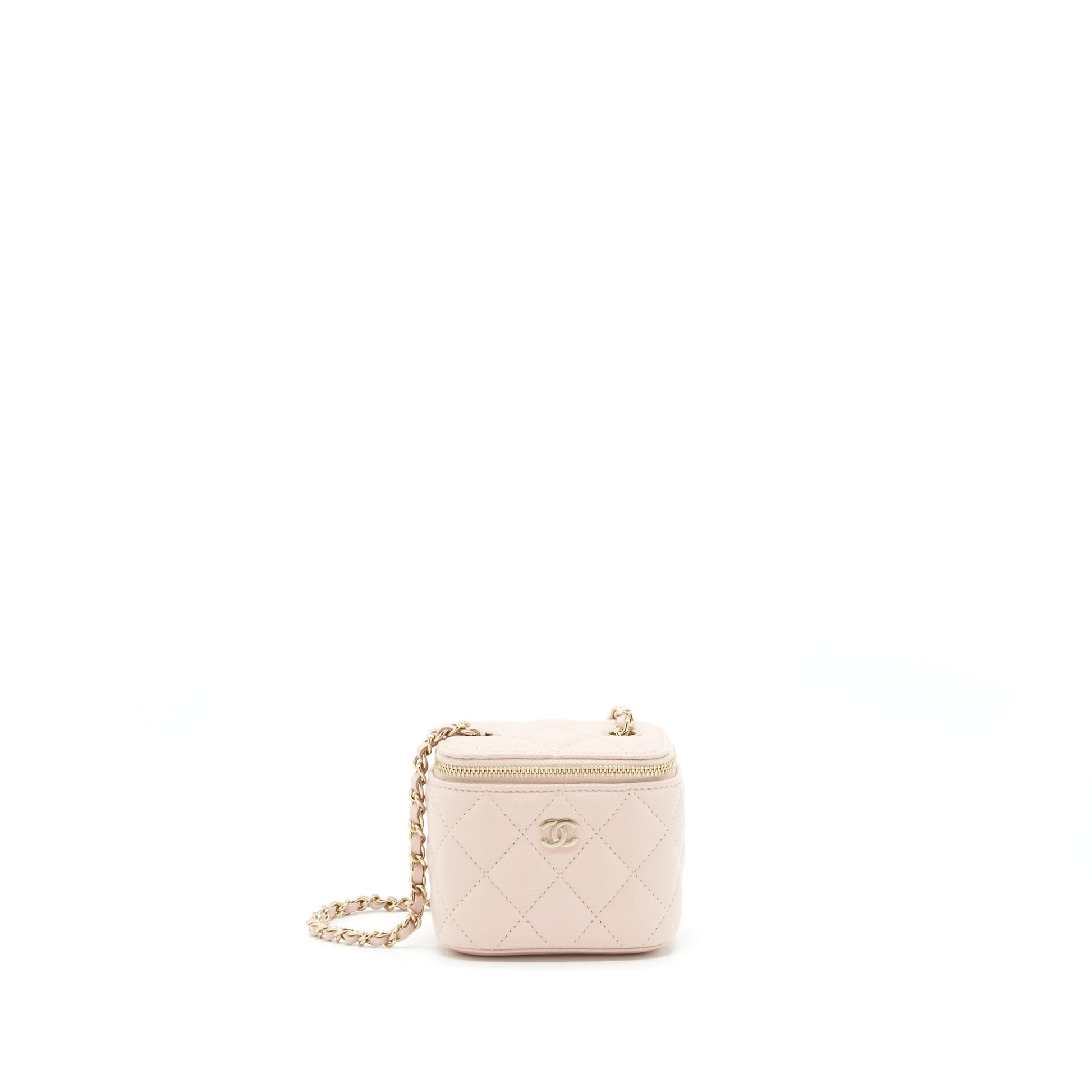 Chanel Vanity Caviar Light LGHW Beige Mini Bag