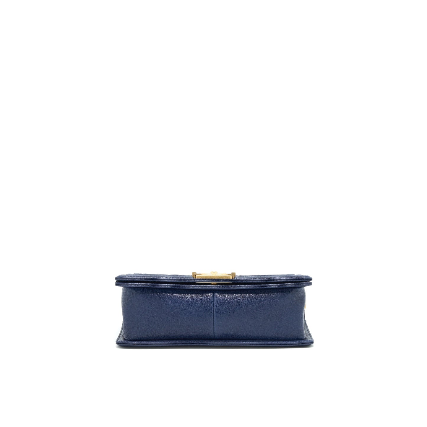 Chanel Boy Old Caviar Navy GHW Handbag
