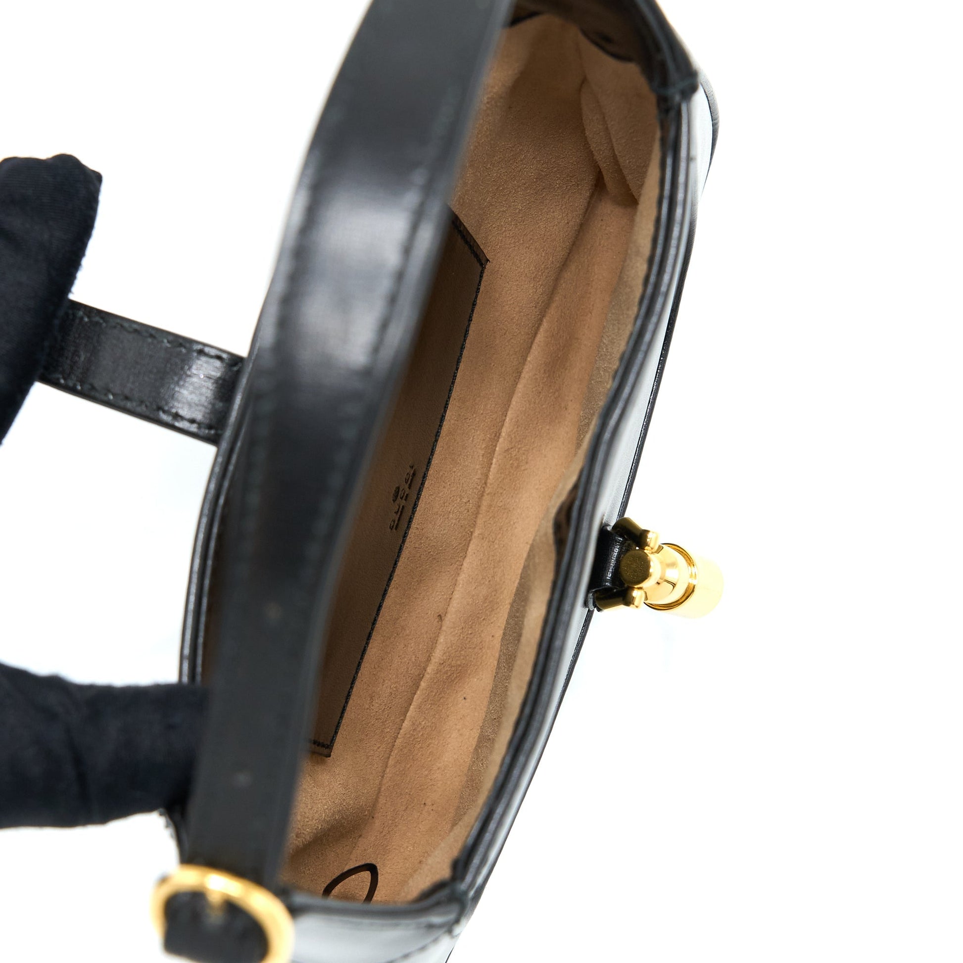 Gucci Jackie Bag Calfskin Black Mini Travel Bag