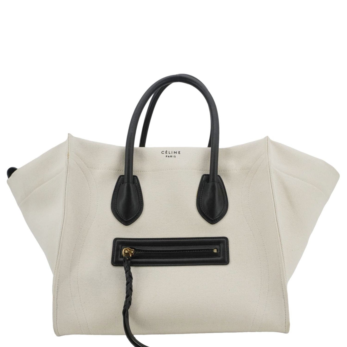 Luggage Phantom Cotton Tote Bag Canvas White