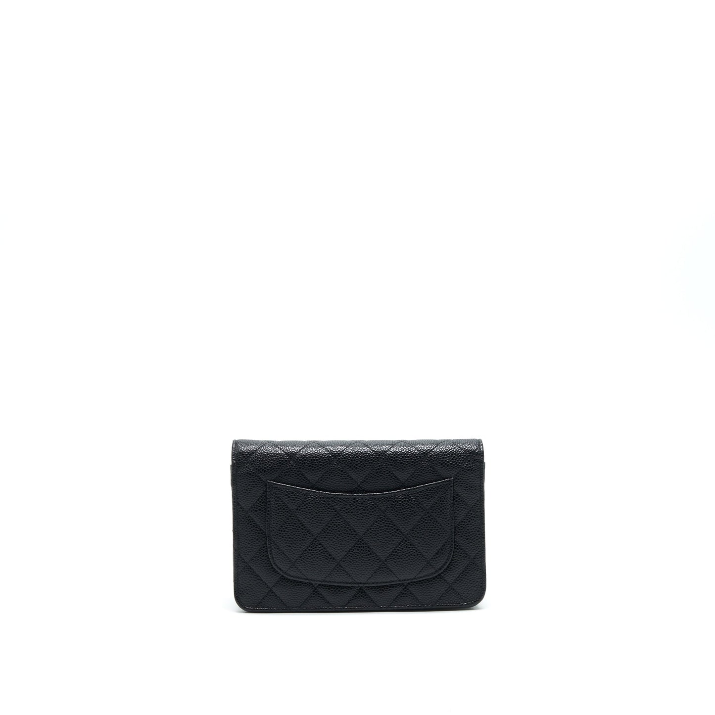 Chanel Caviar On GHW Black Wallet Case