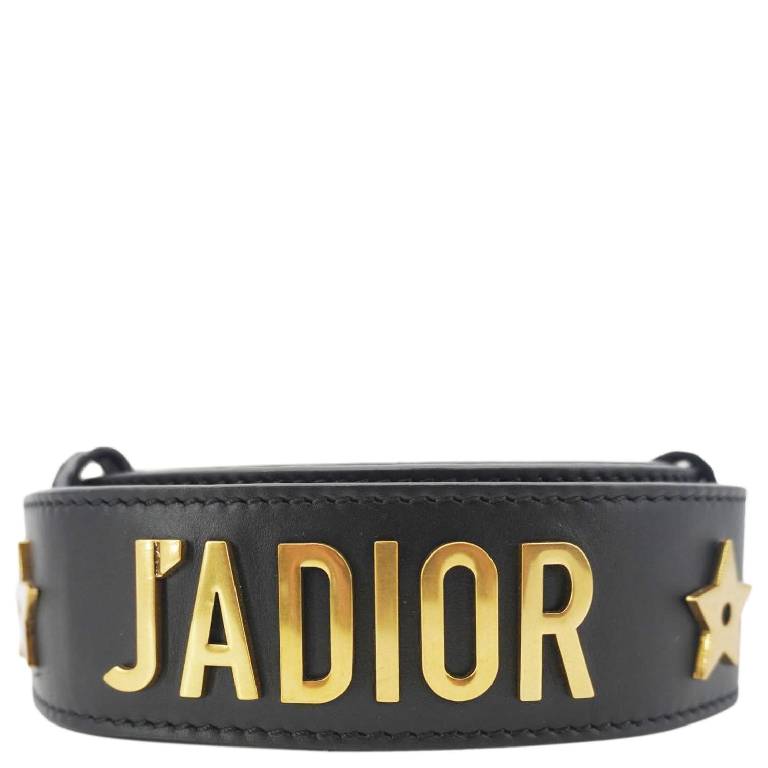Dior J'A Bag Strap Leather Black Travel Bag