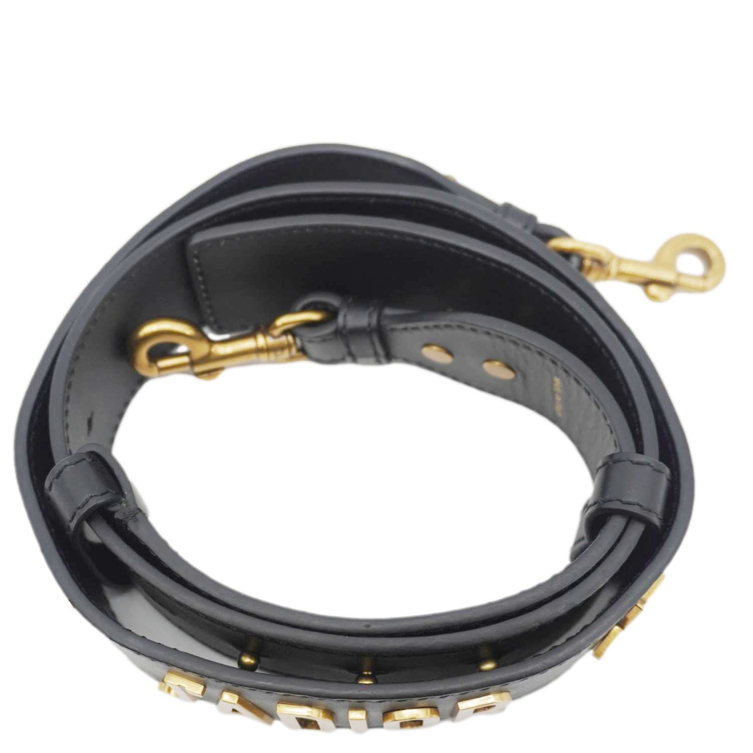 Dior J'A Bag Strap Leather Black Travel Bag