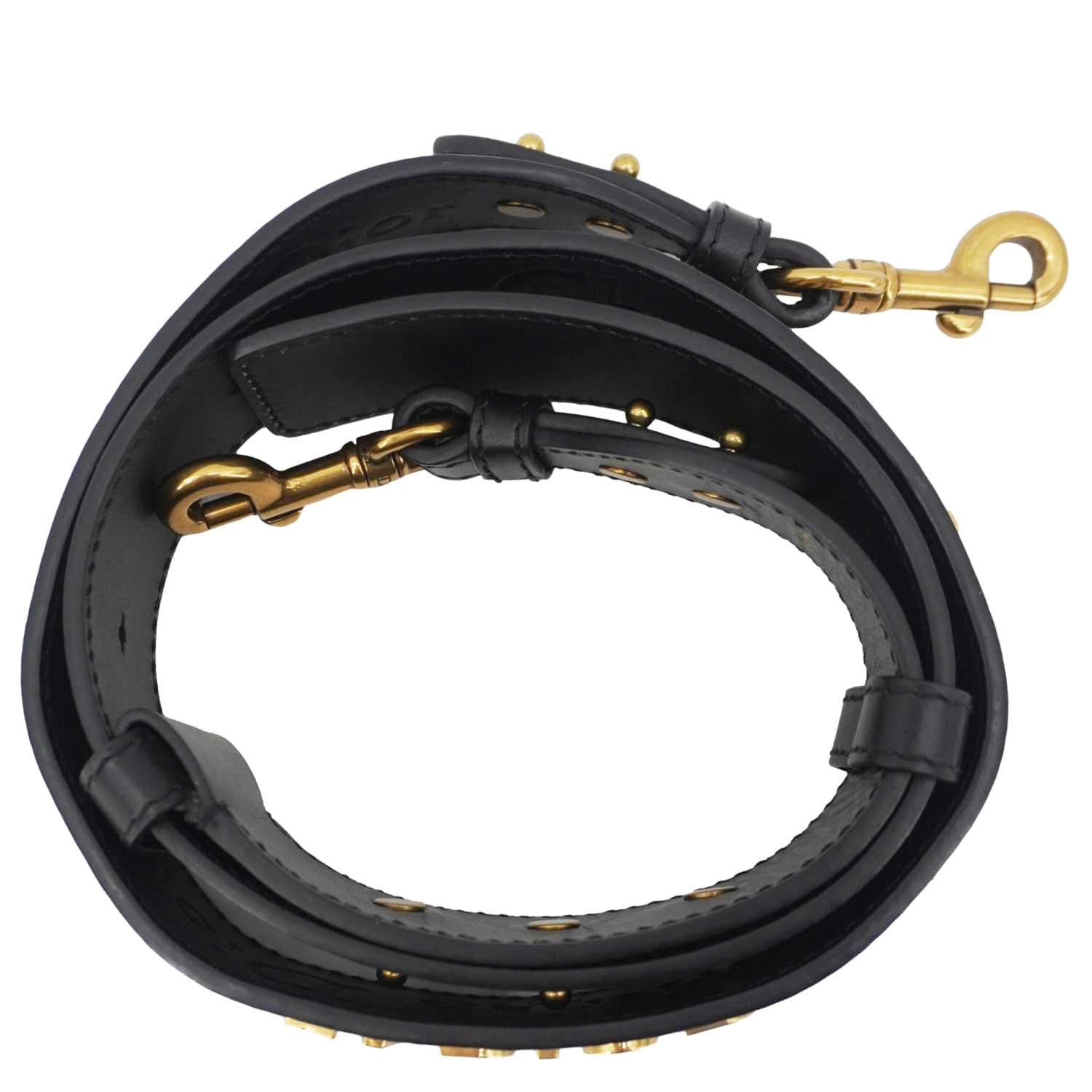 Dior J'A Bag Strap Leather Black Travel Bag