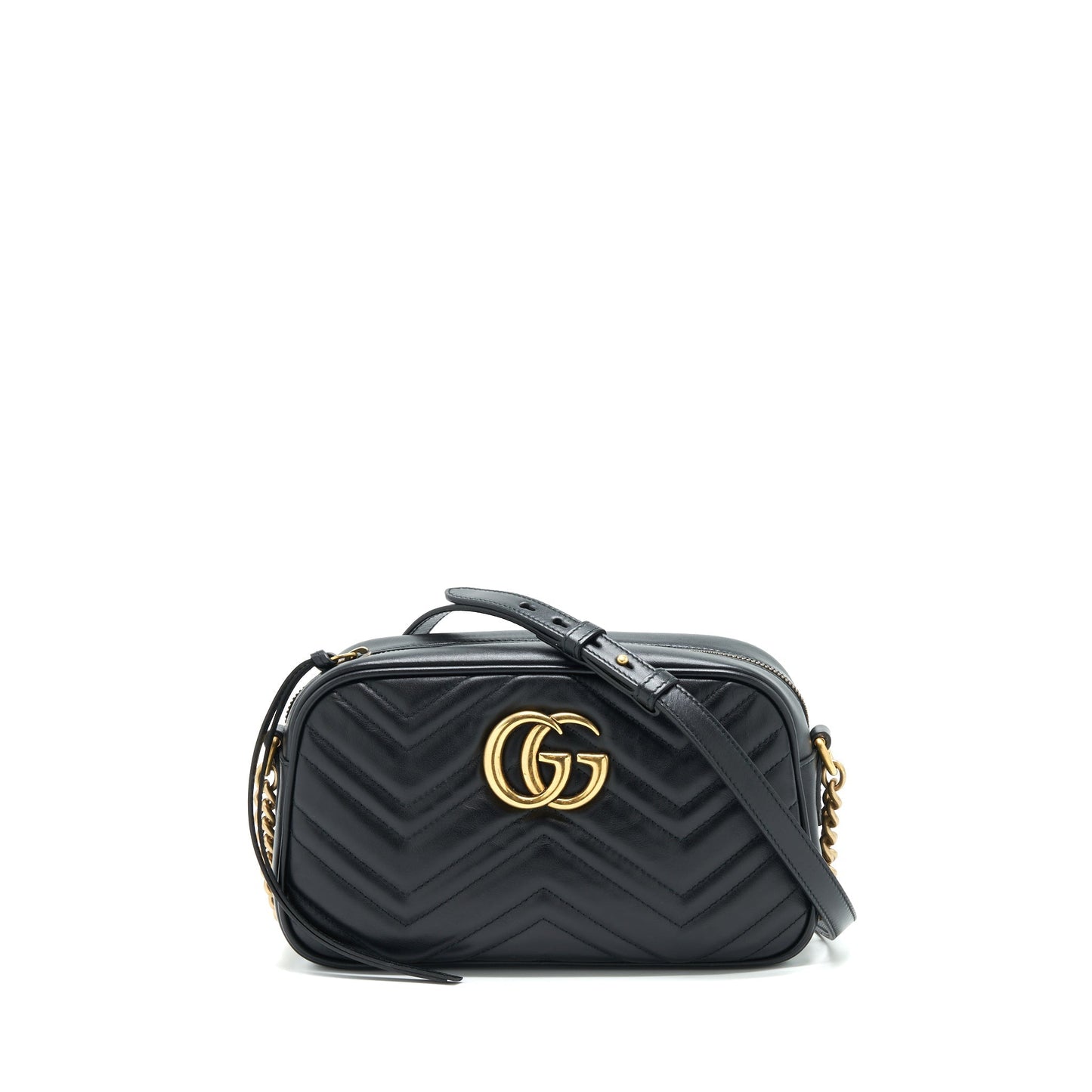 Gucci Marmont Camera Bag Black Small Travel Bag